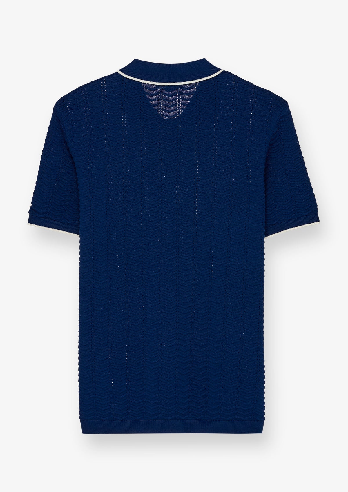 Tipped Collar Button Placket Polo