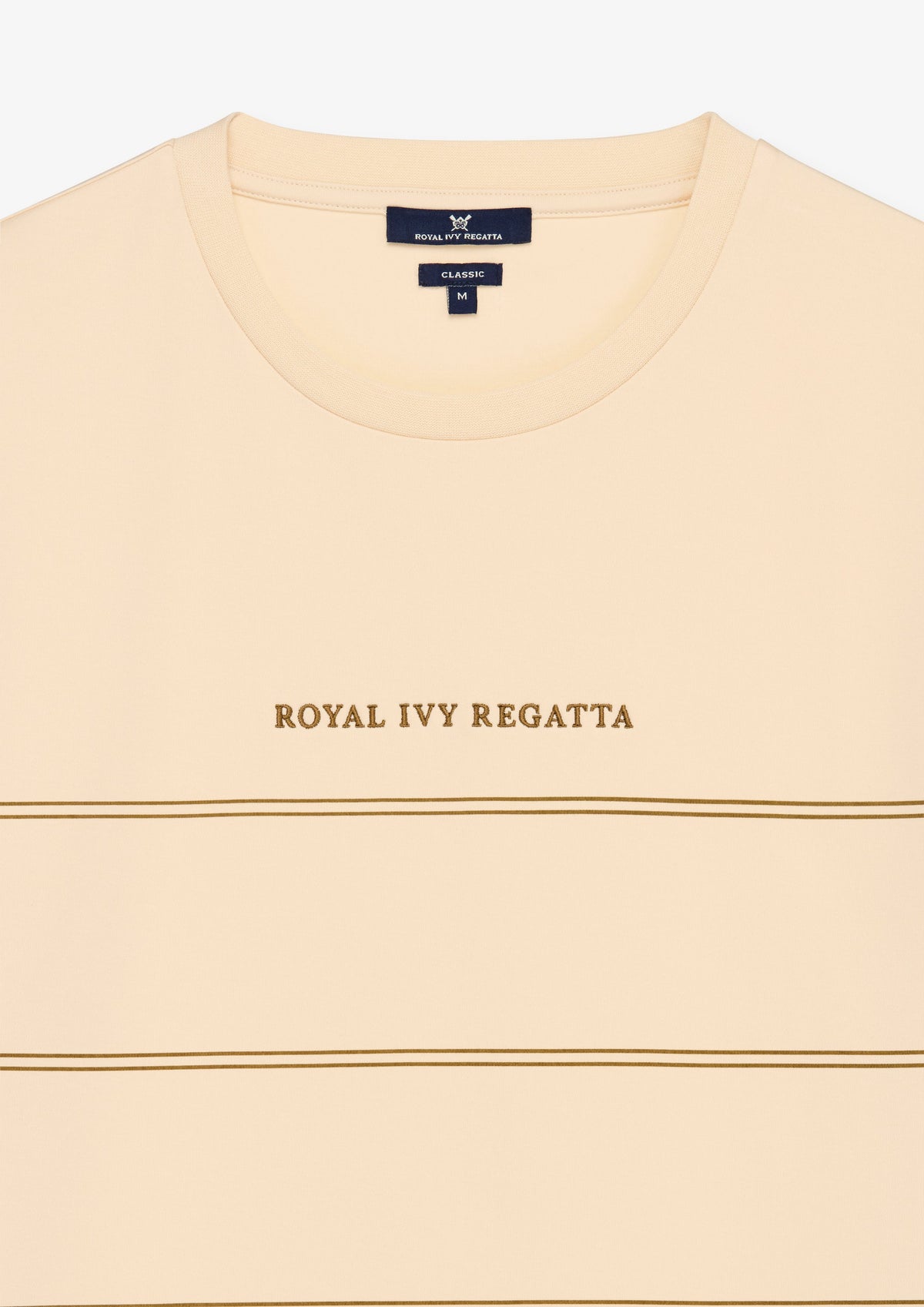Fine Stripe Crew Neck T-Shirt