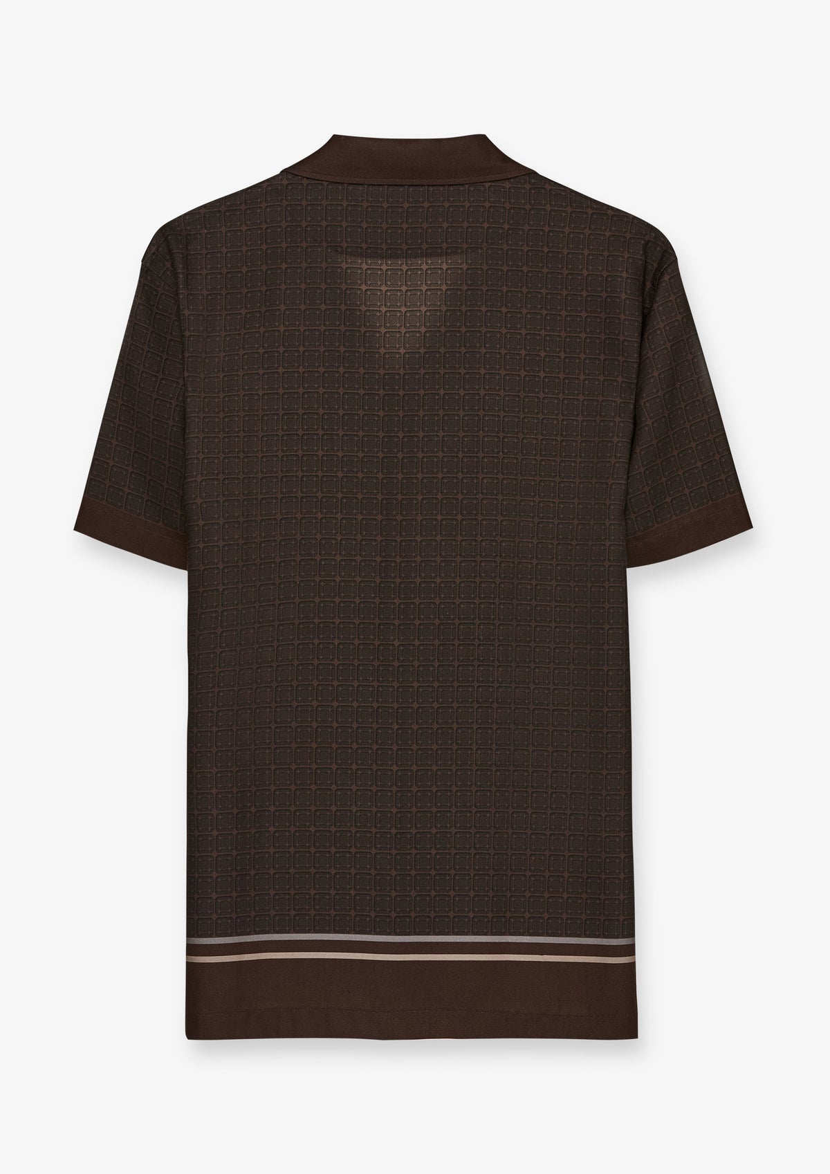 Geometric Border Short Sleeve Shirt