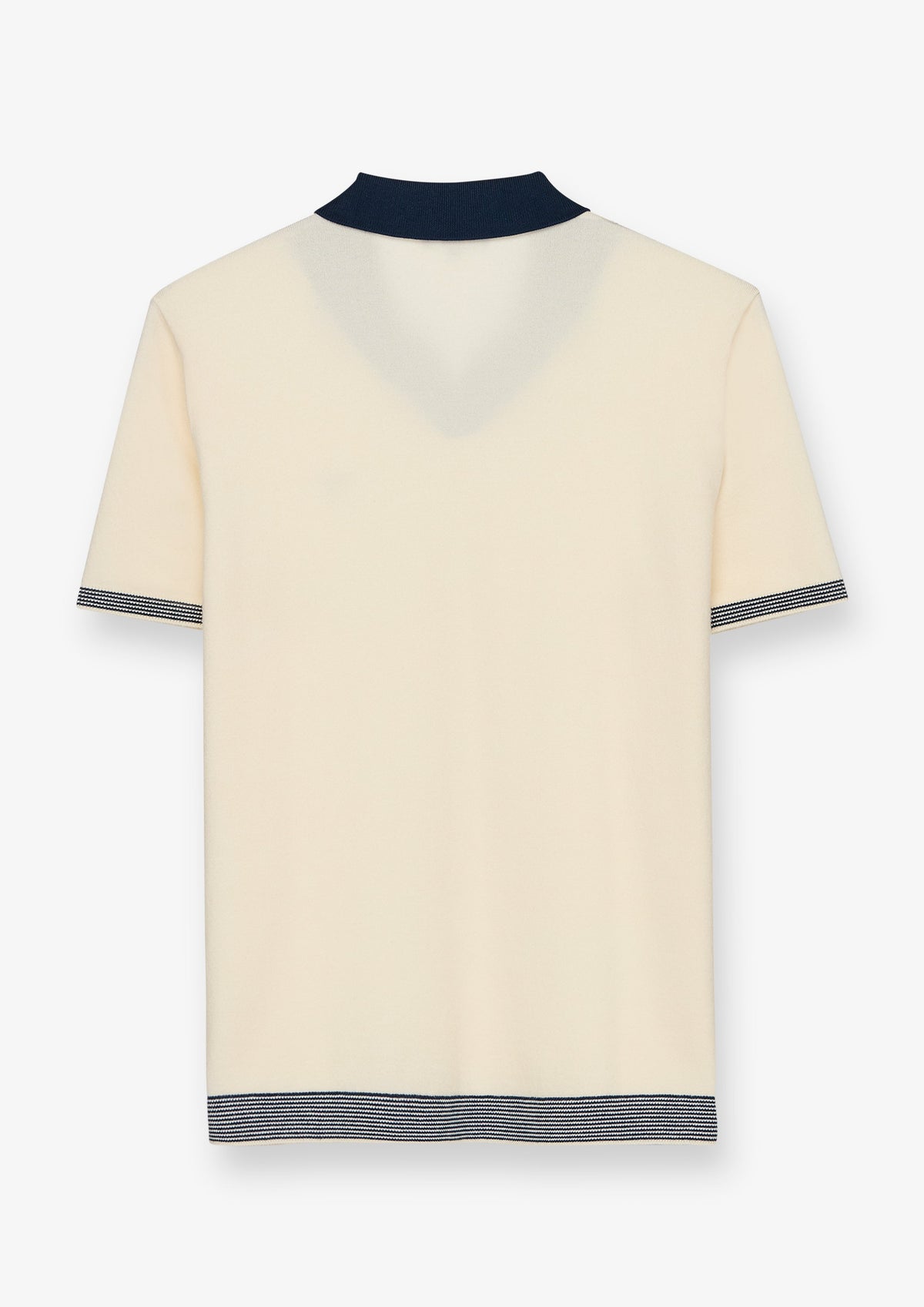 Contrast Collar Short Sleeve Polo