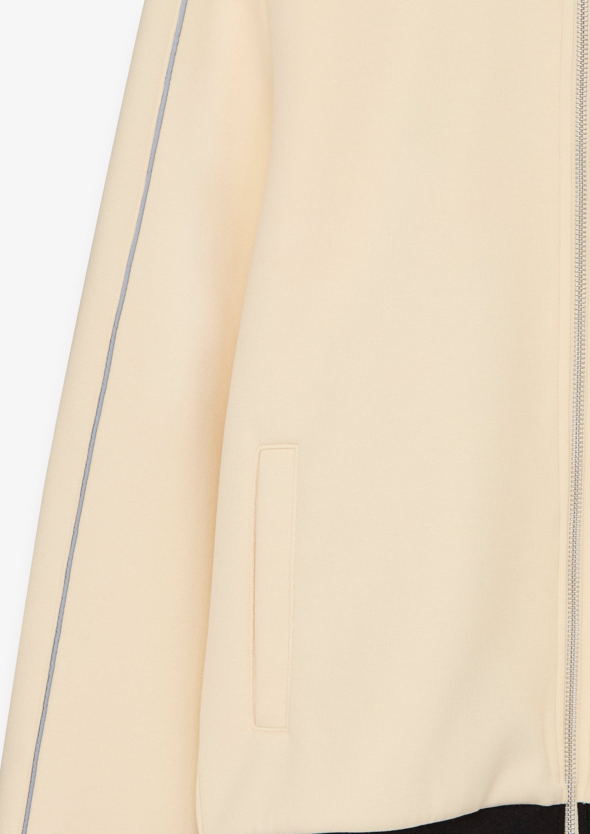 Contrast Trim Zip Front Jacket