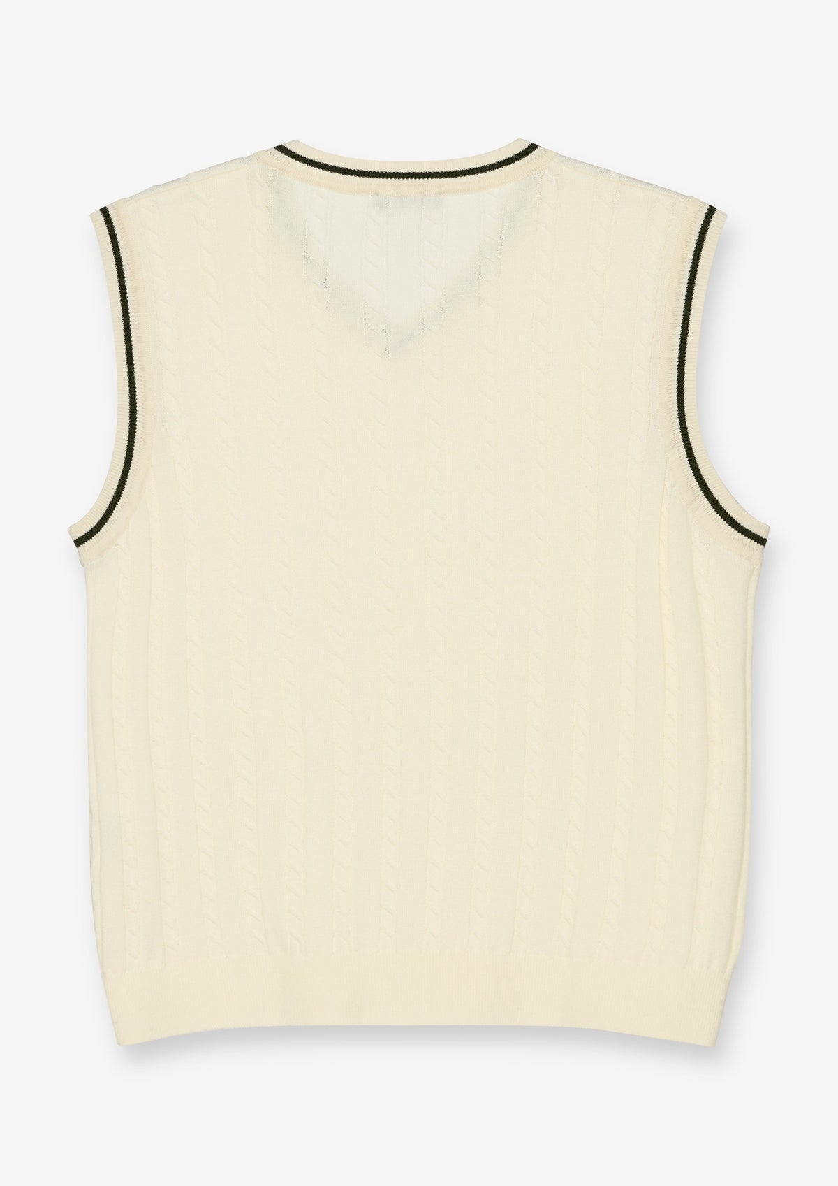 Contrast Trim V Neck Vest