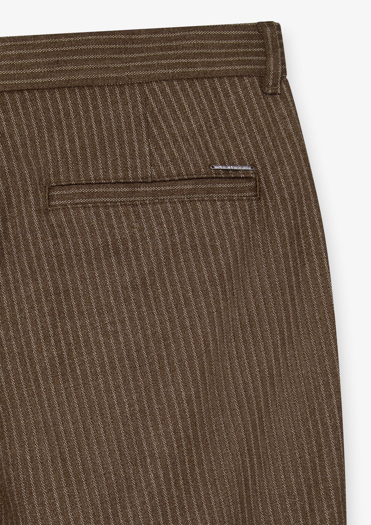 Fine Pinstripe Straight Leg Pants
