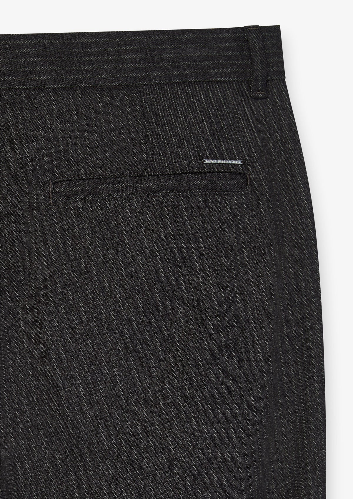 Fine Pinstripe Straight Leg Pants