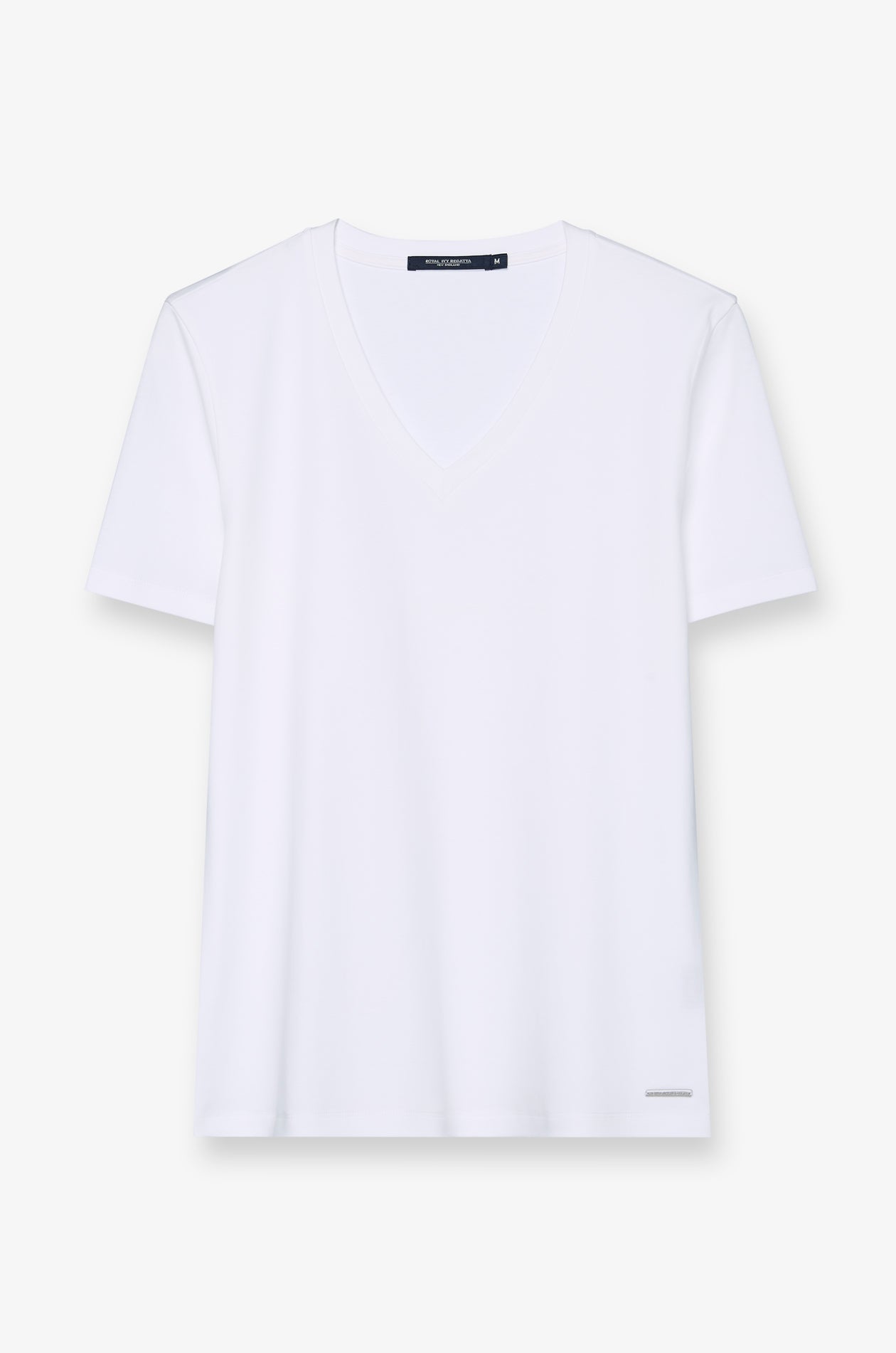 Serena V-Neck Essential Tee White