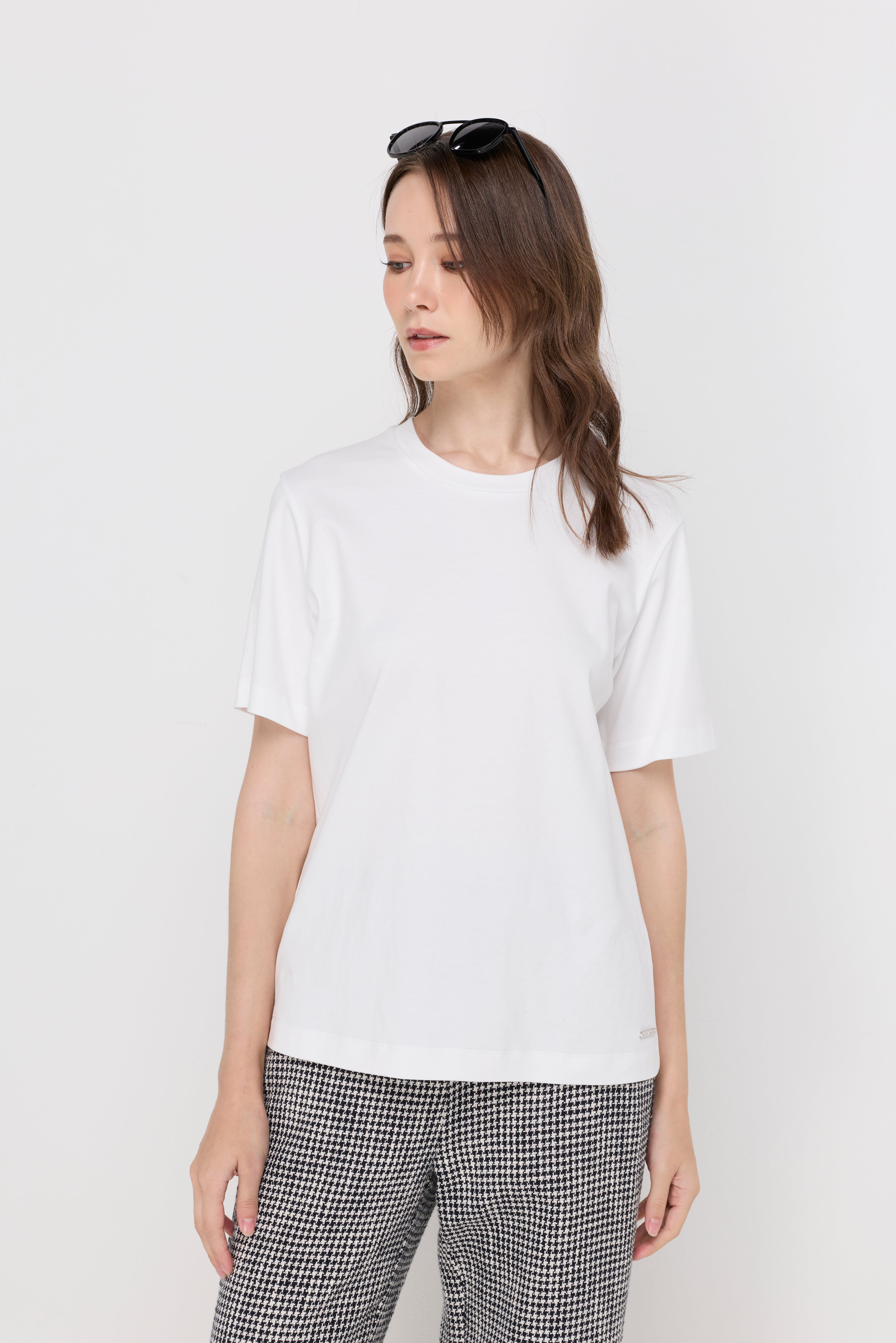 Amelia Essential Crewneck Tee White