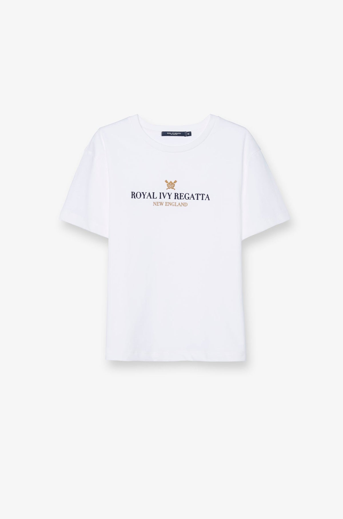 New England Signature Cotton T-Shirt Off-White