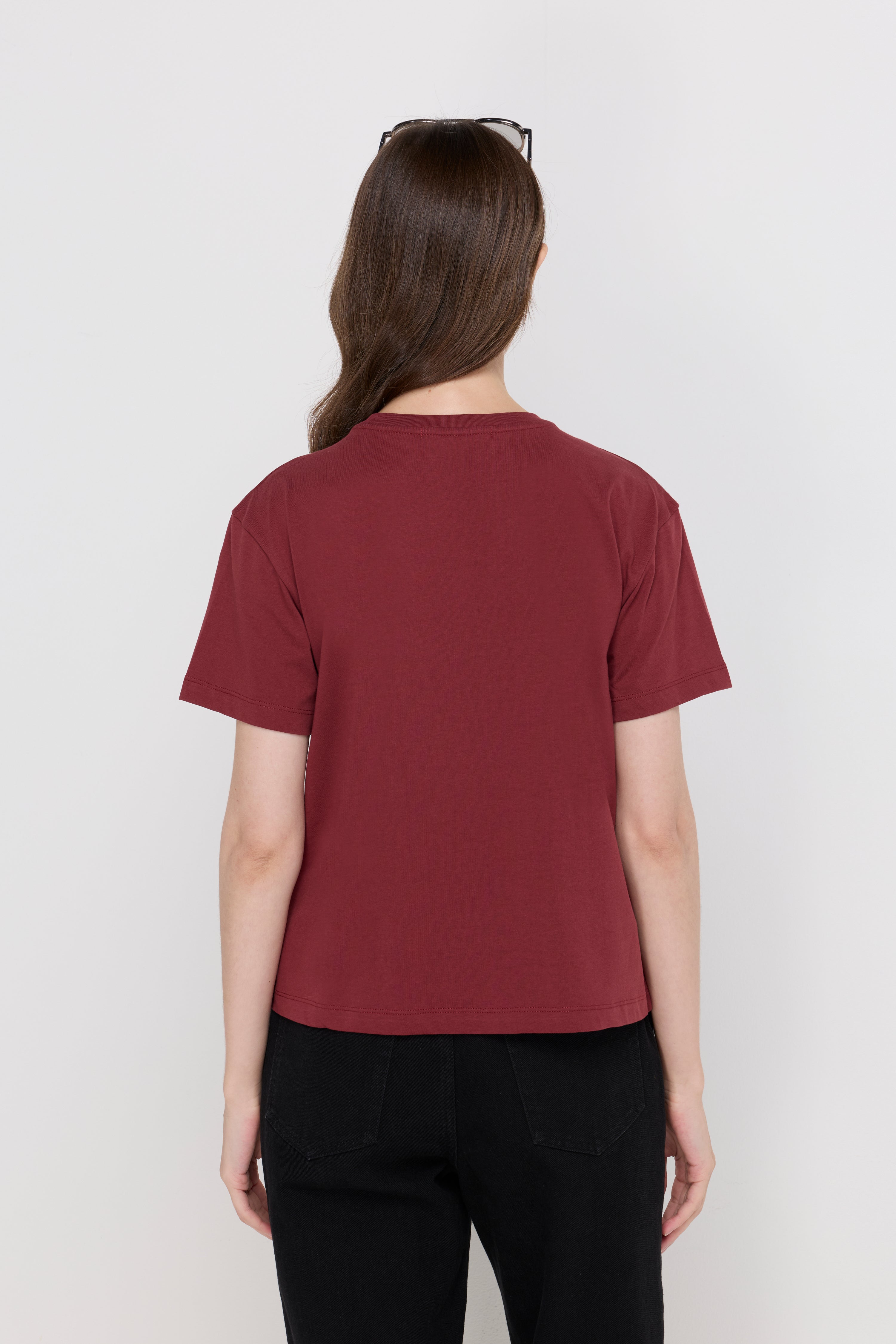 Monogram Graphic Cotton T-Shirt Red