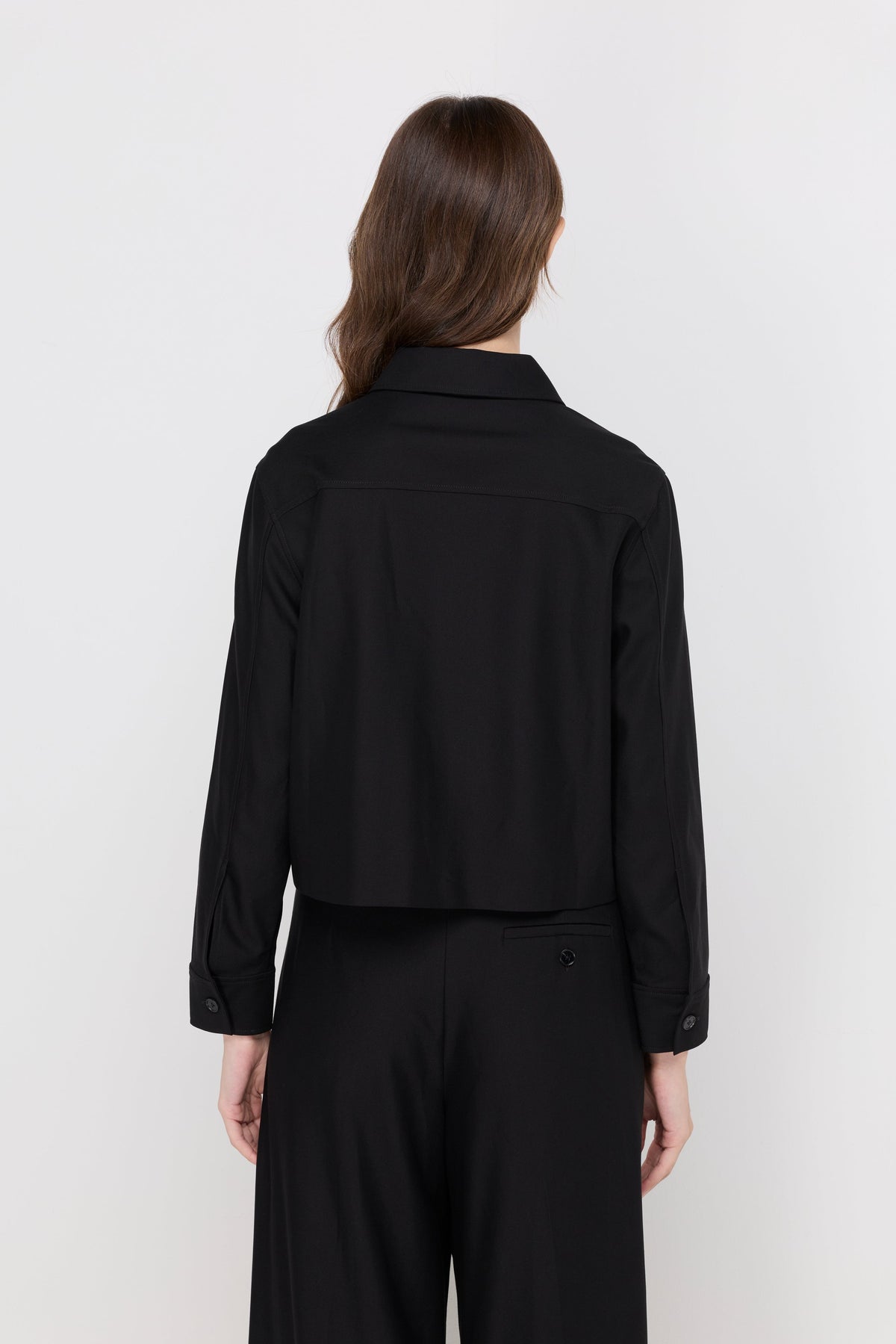 Modern Cropped Shirt Black