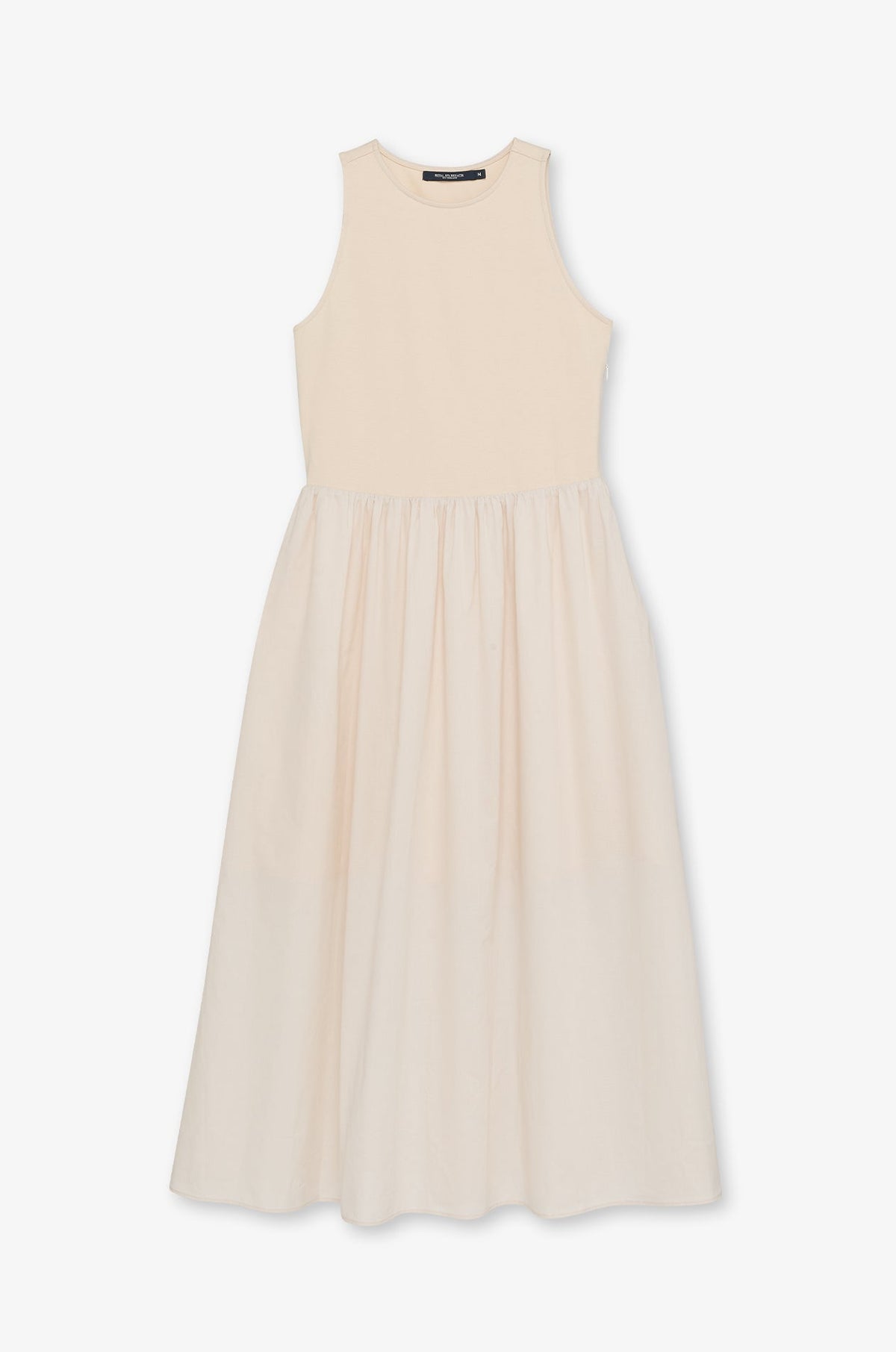 Minimalist Sleeveless Dress Taupe