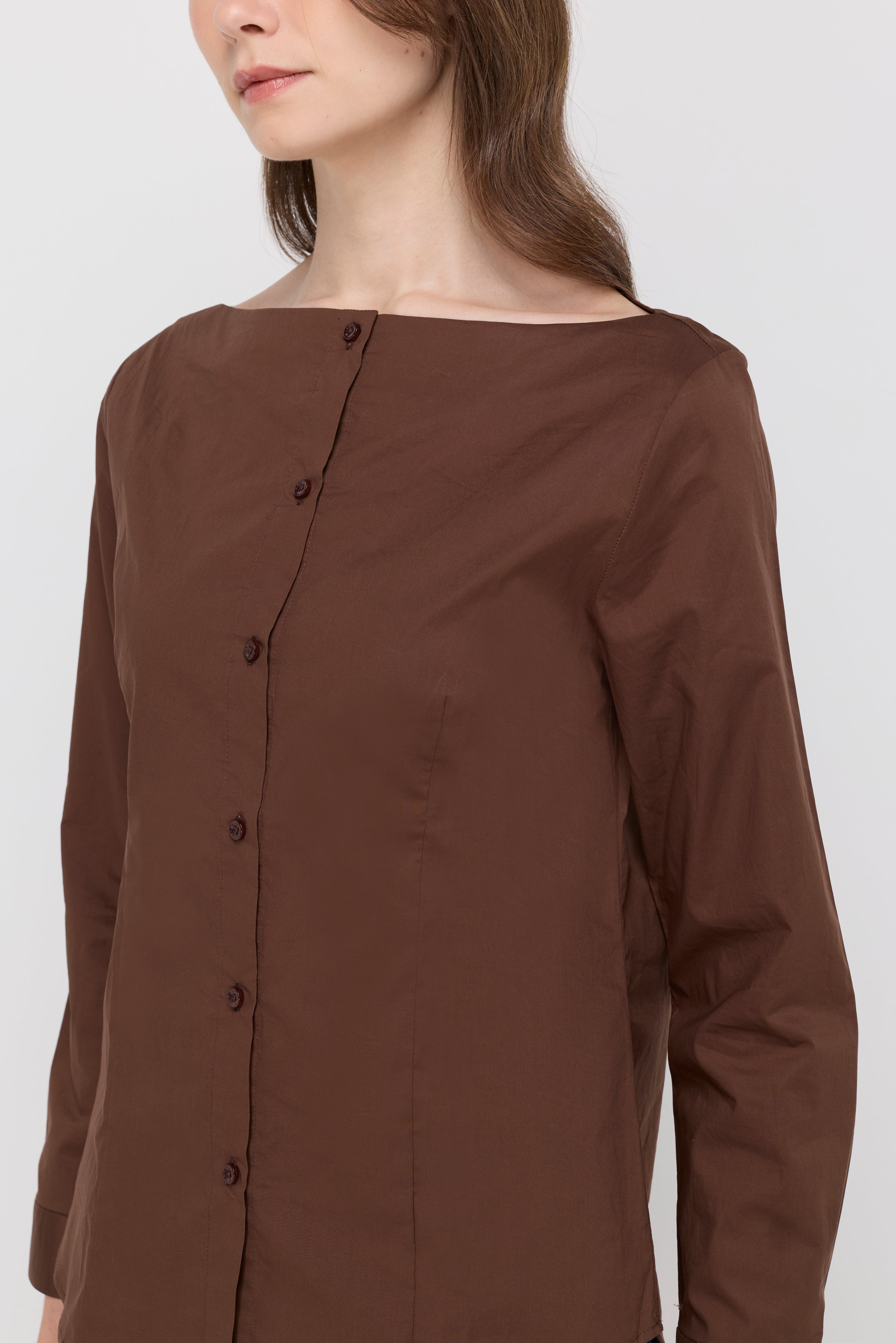 Celeste Knit Top Dark Brown