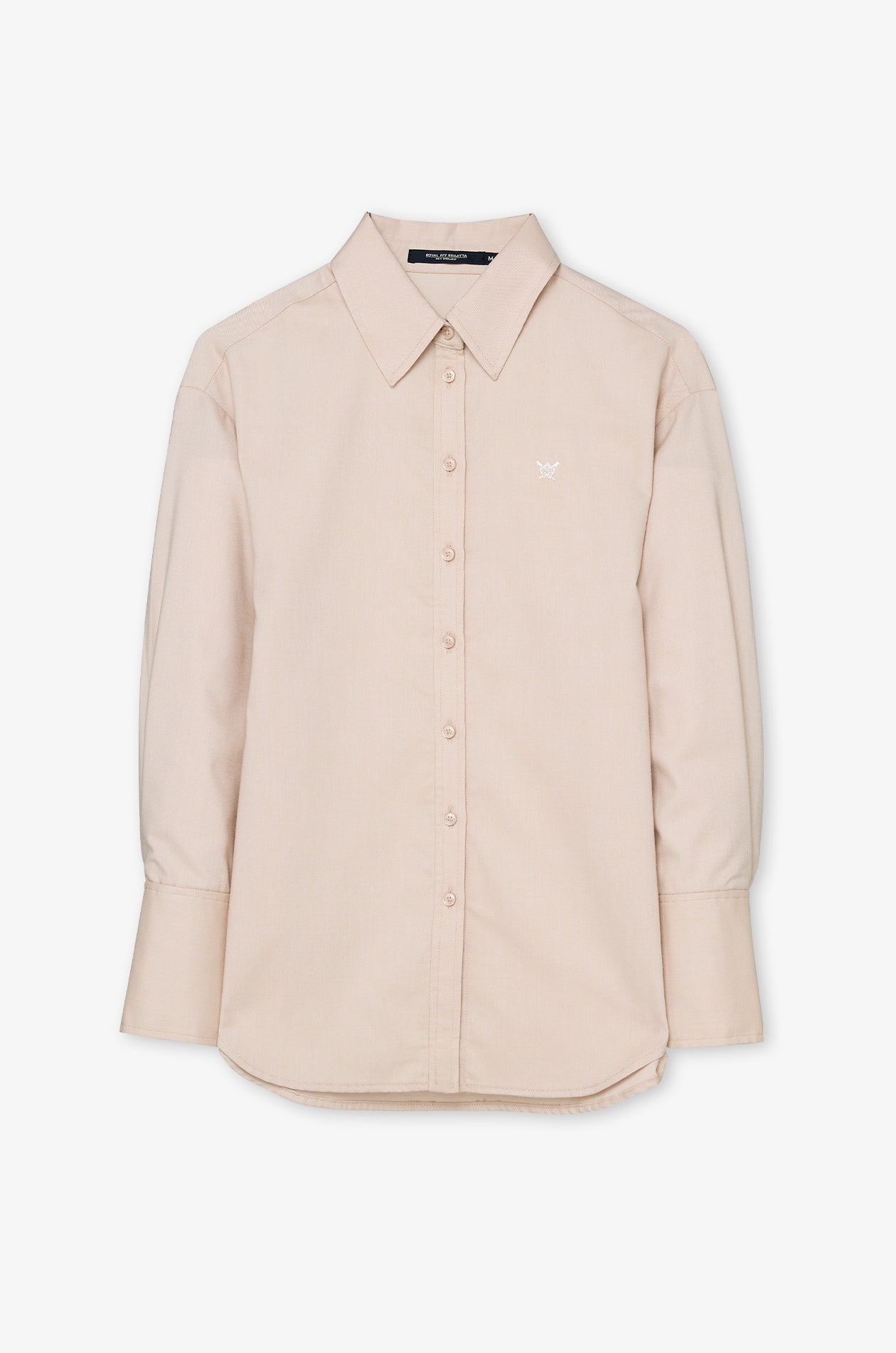 Classic Oxford Button-Down Shirt Beige
