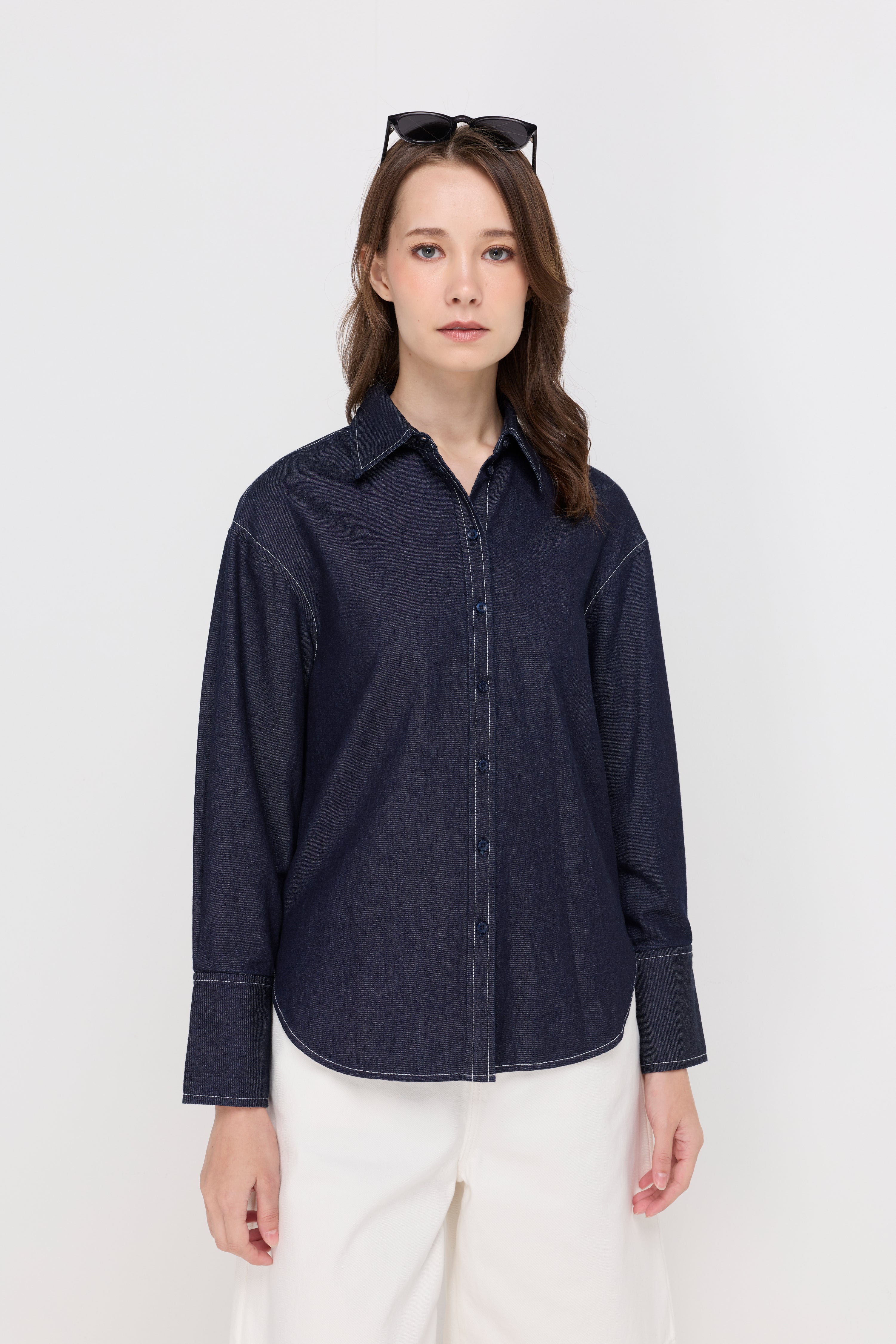 Classic Oxford Button-Down Shirt Navy