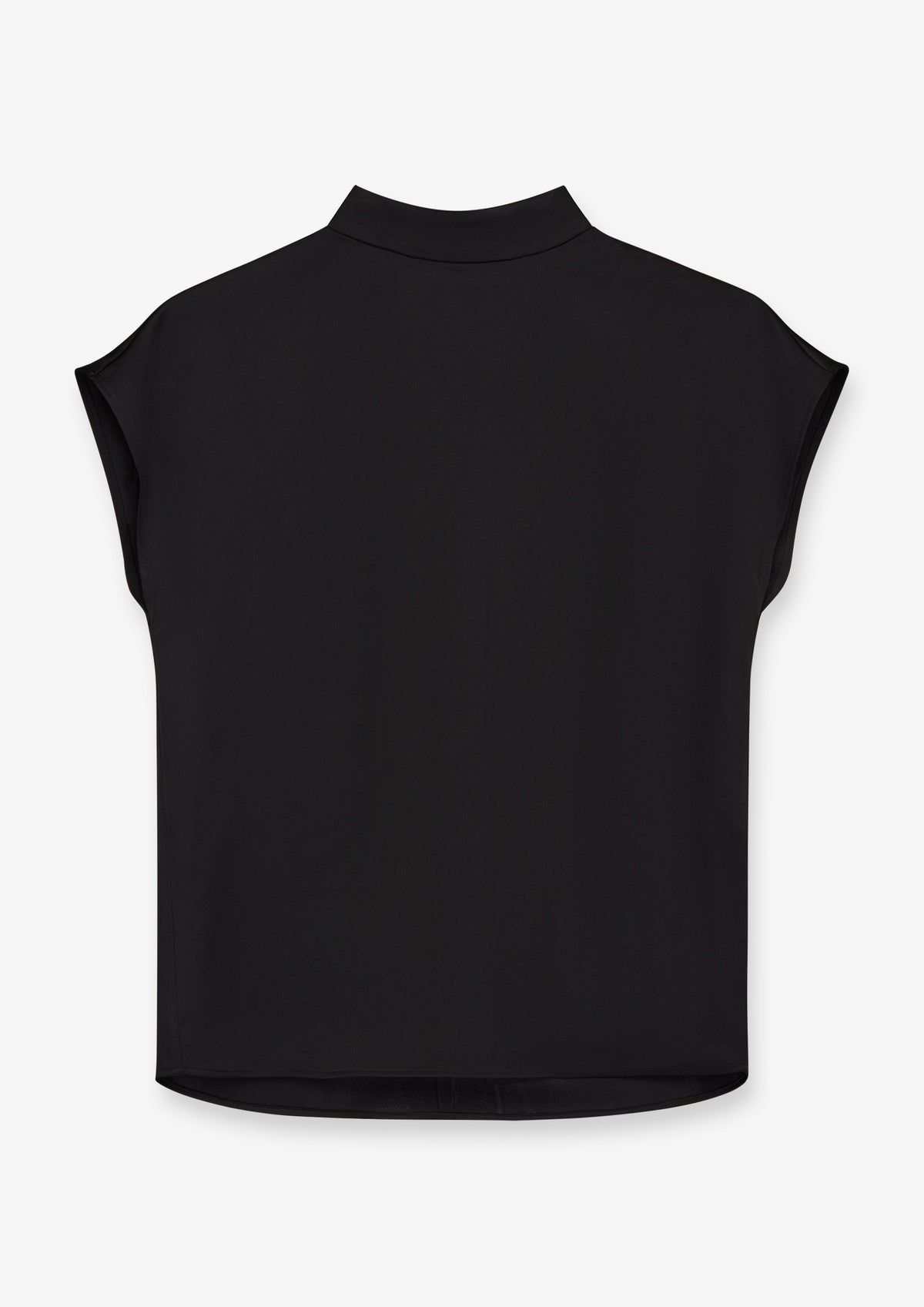 Mock Neck Cap Sleeve Top