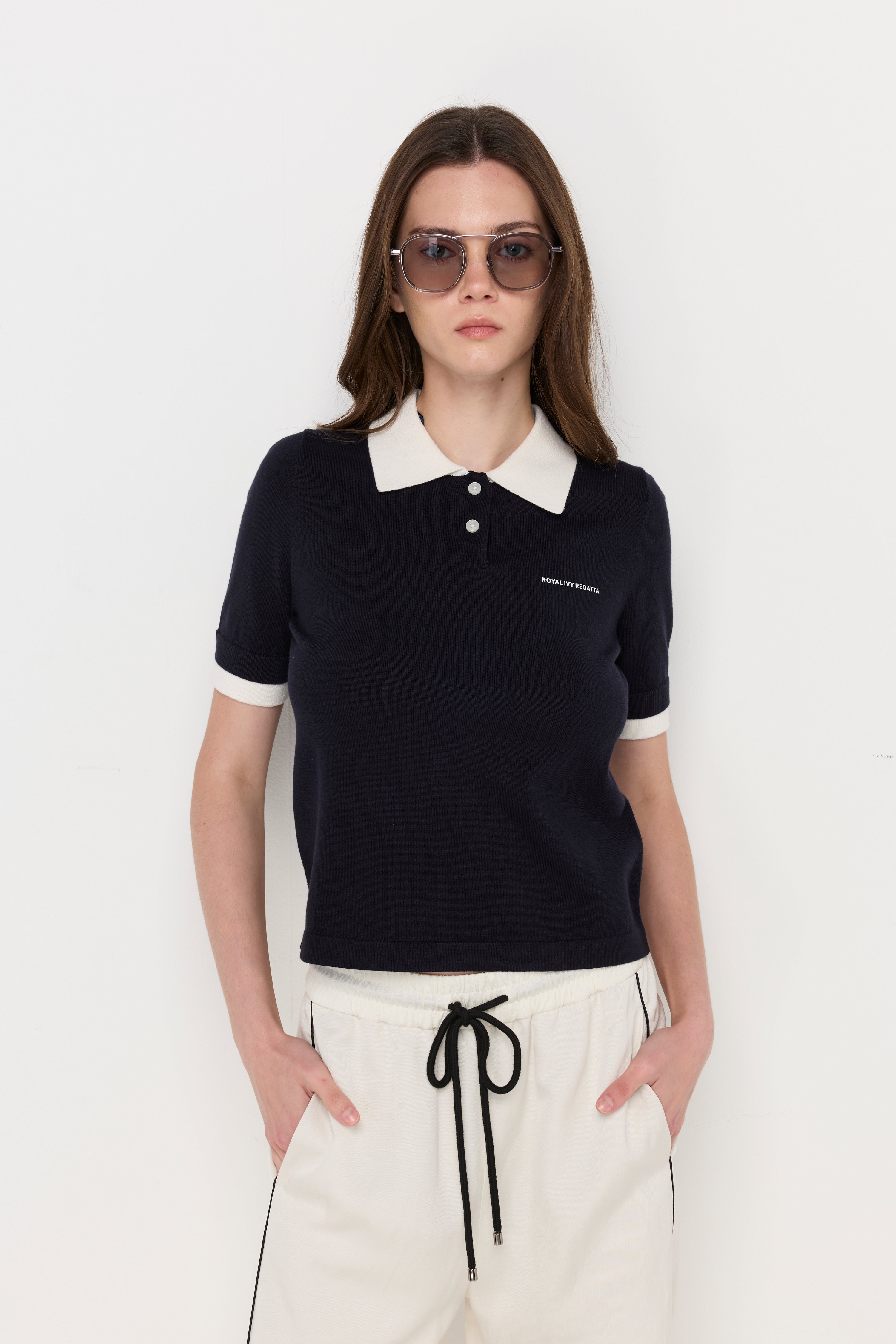 Heritage Knit Polo Navy