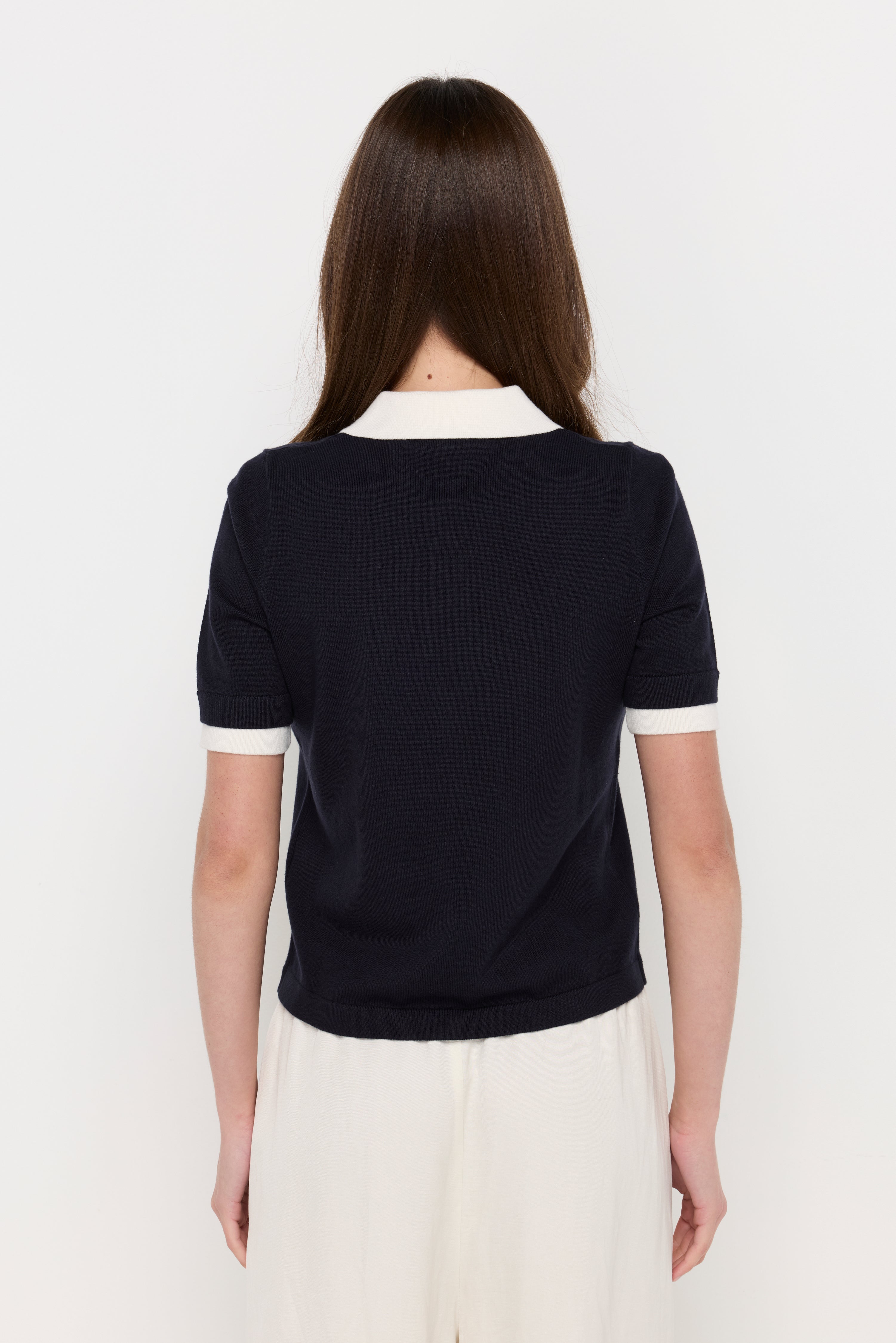 Heritage Knit Polo Navy