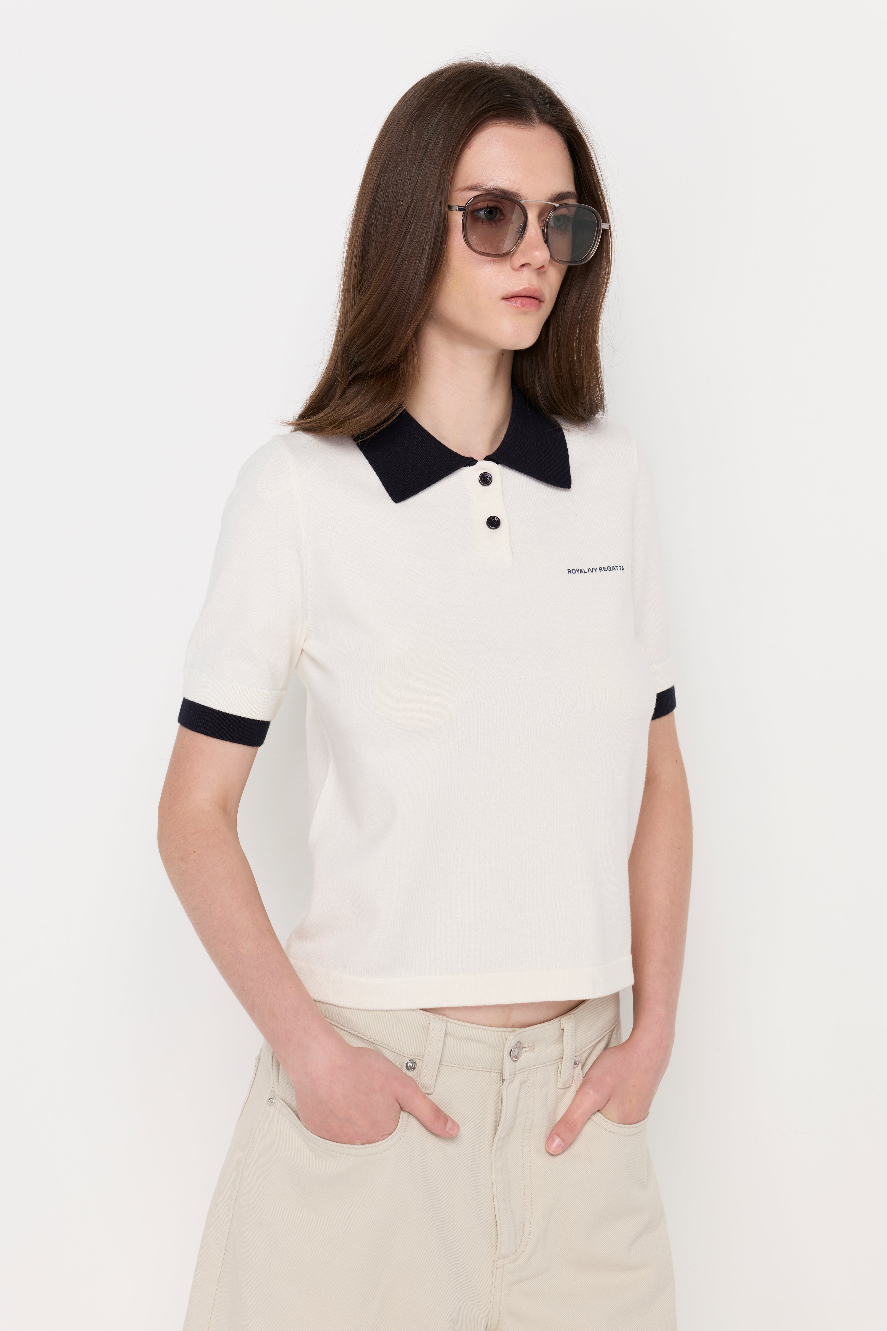 Heritage Knit Polo Cream