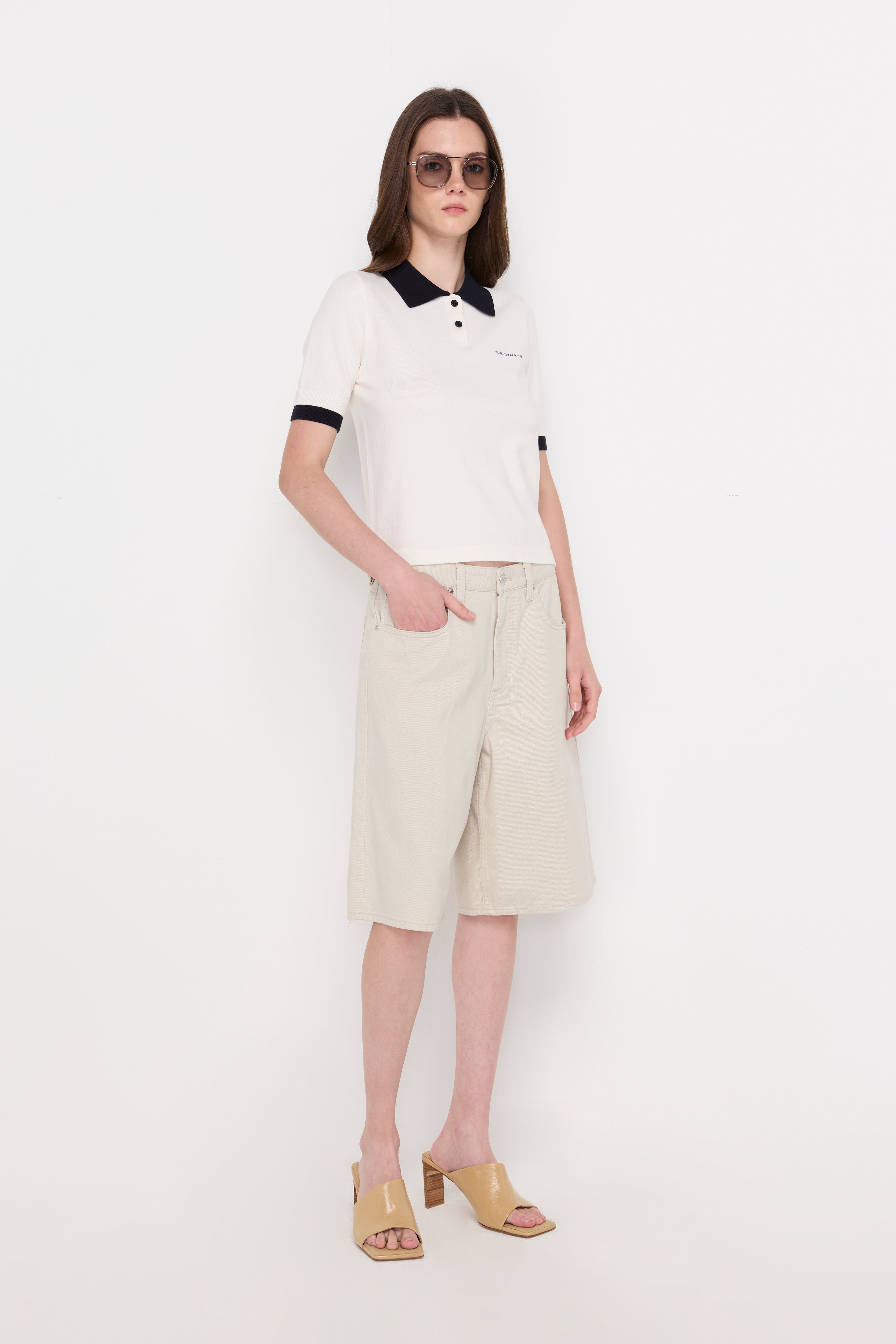 Heritage Knit Polo Cream
