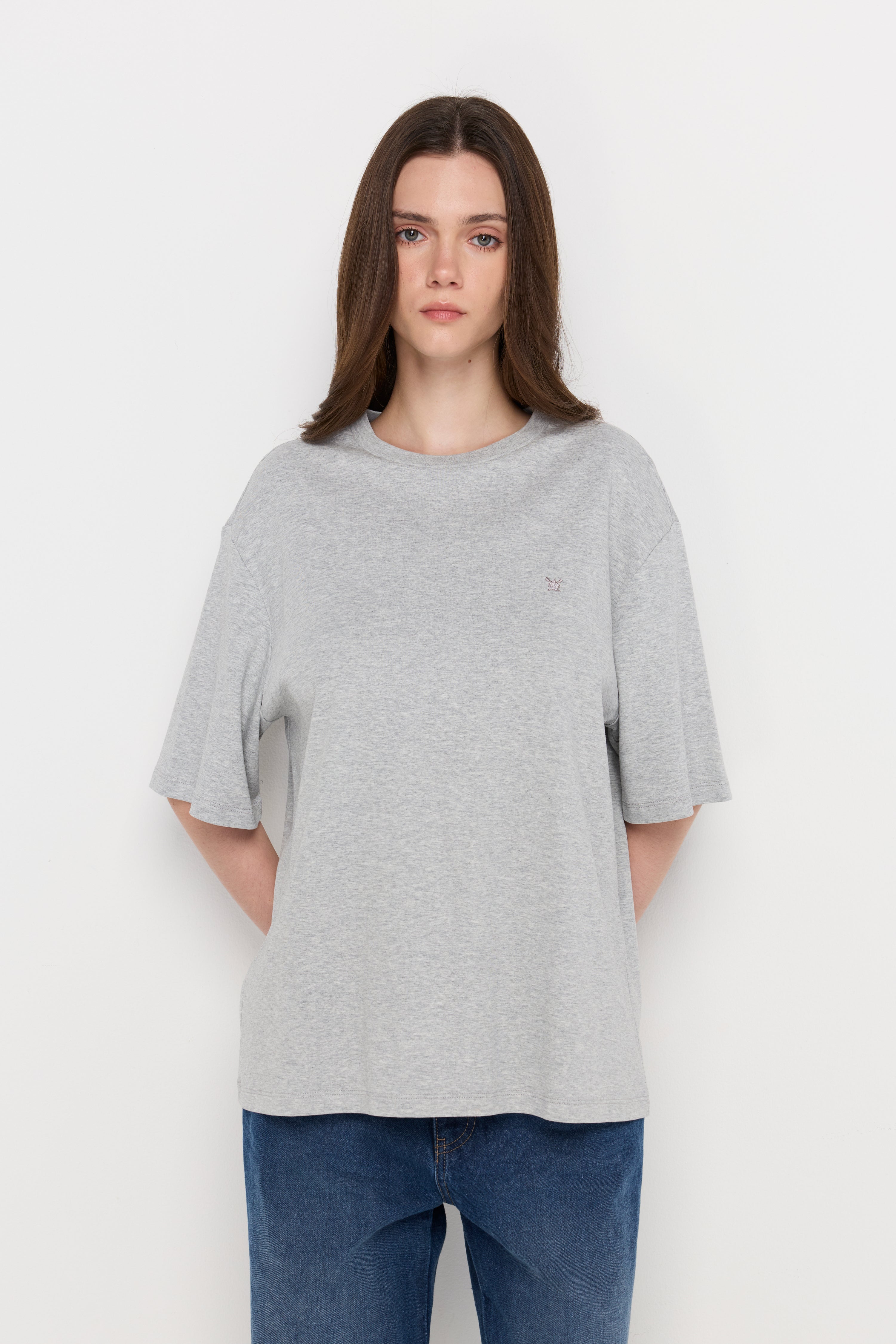 Oversized Logo T-Shirt Grey