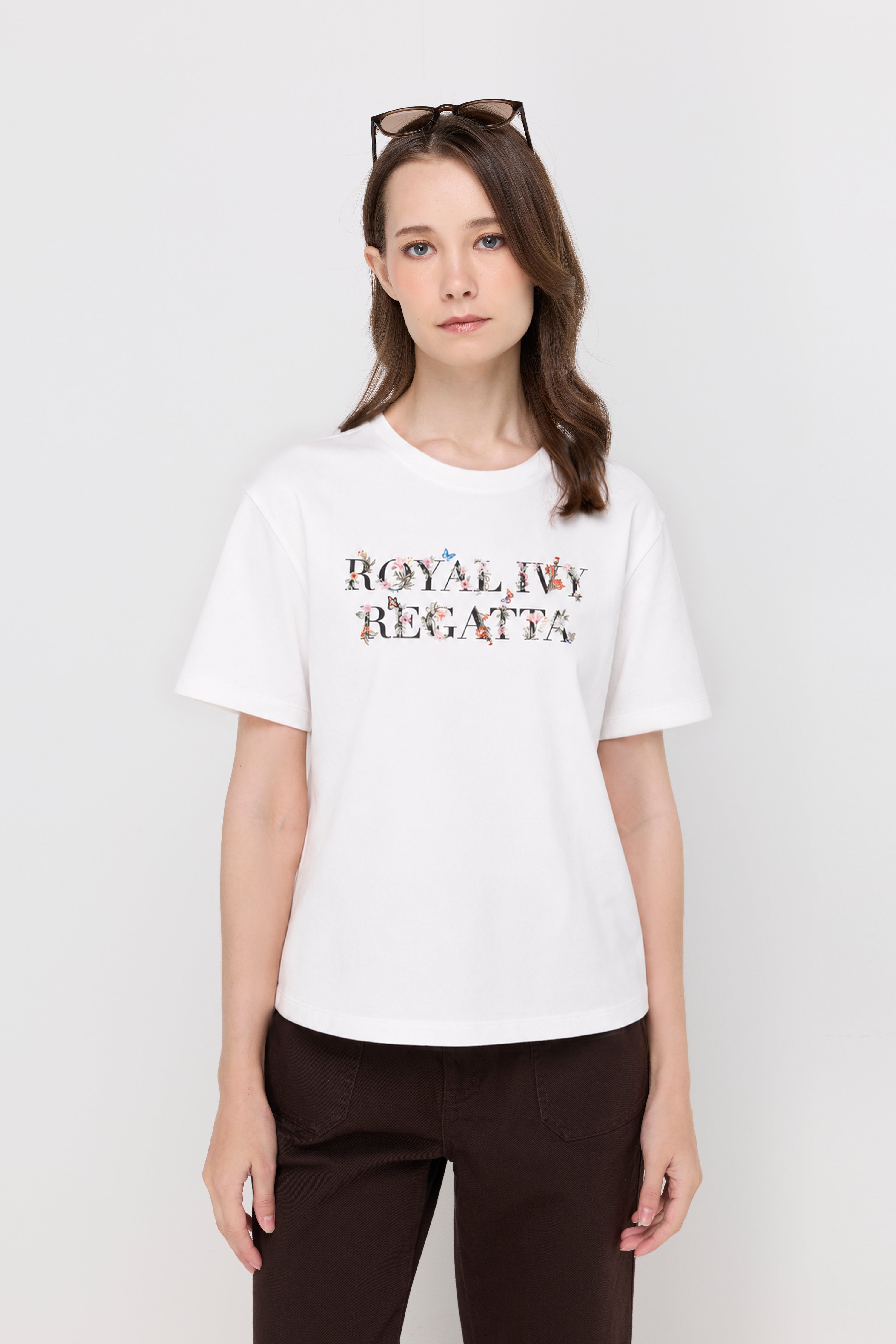 Royal Ivy Regatta Graphic Tee Off-White
