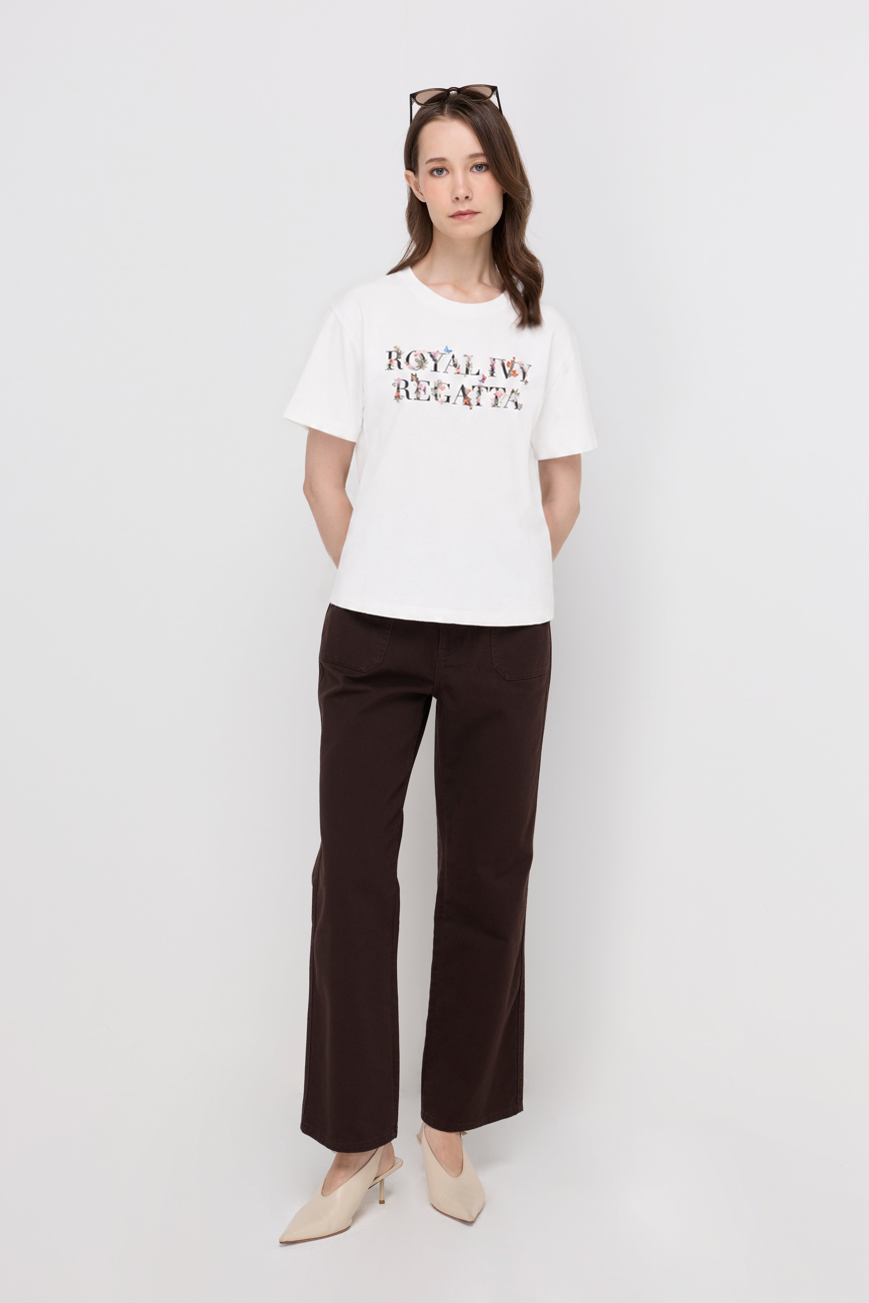 Royal Ivy Regatta Graphic Tee Off-White