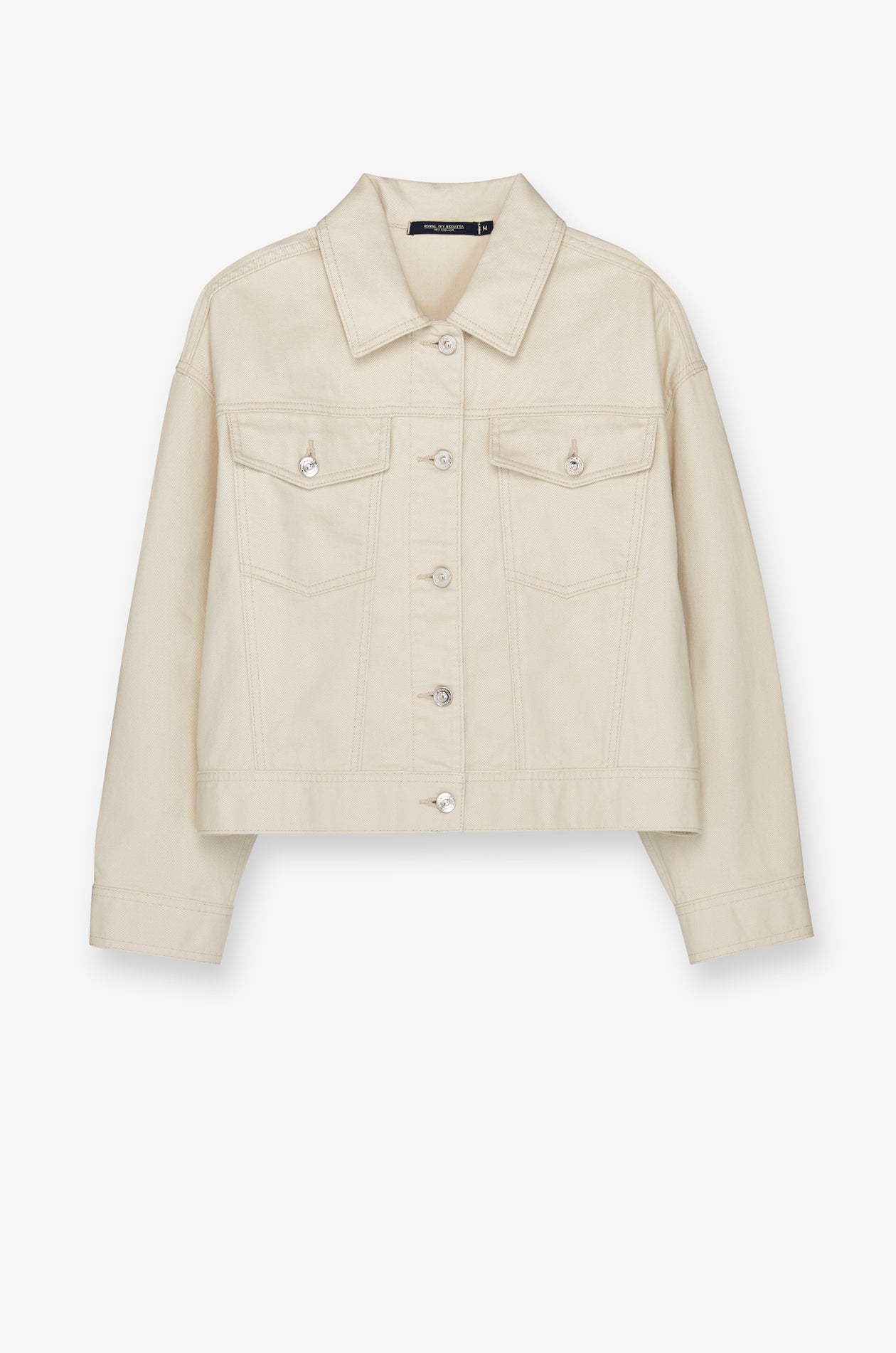 Ecru Denim Trucker Jacket Beige
