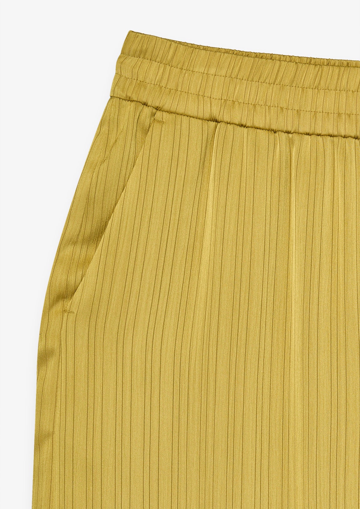 Textured Gathered Waist Wide Leg Trousers