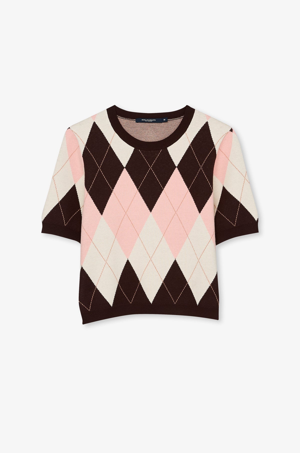 Heritage Argyle Knit Top