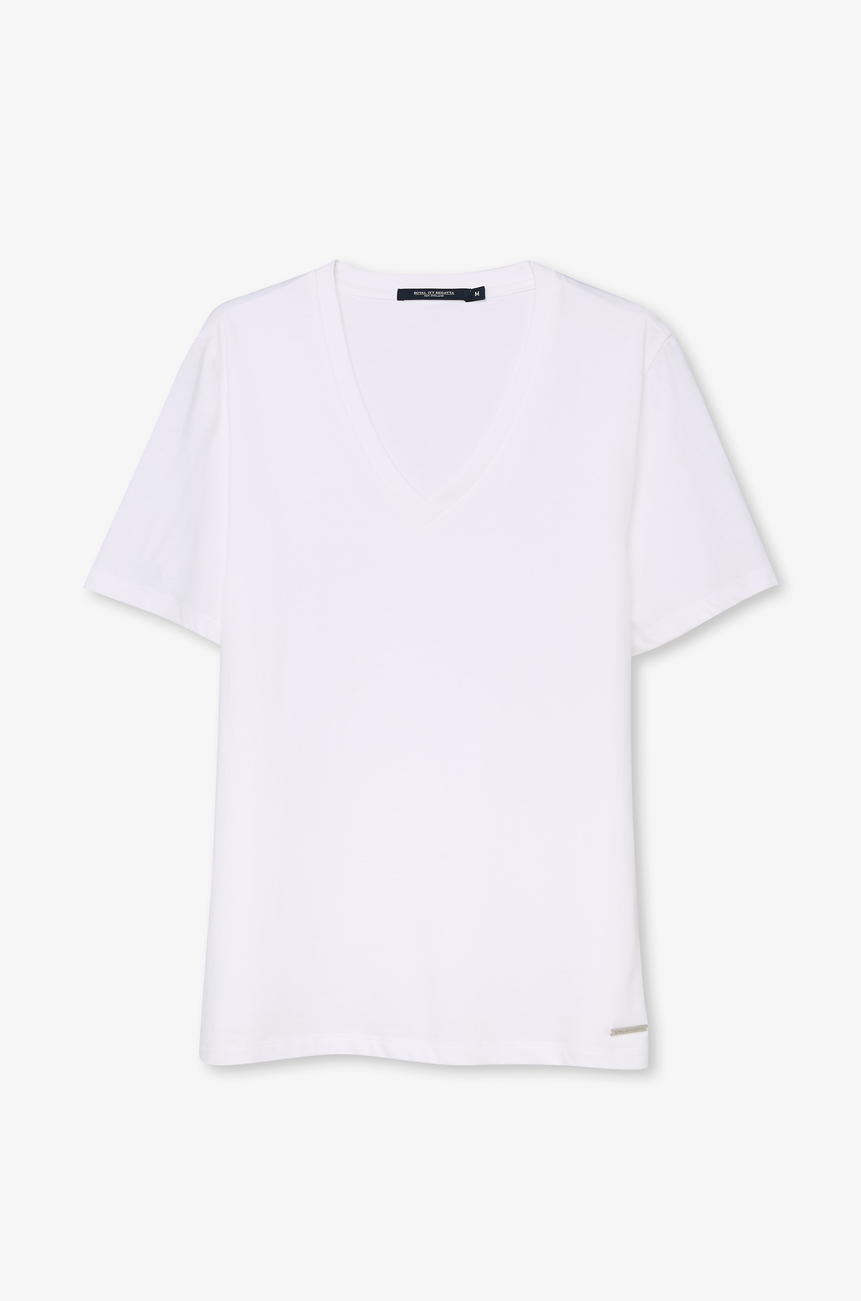 Essential V-Neck Knit Top Off-White
