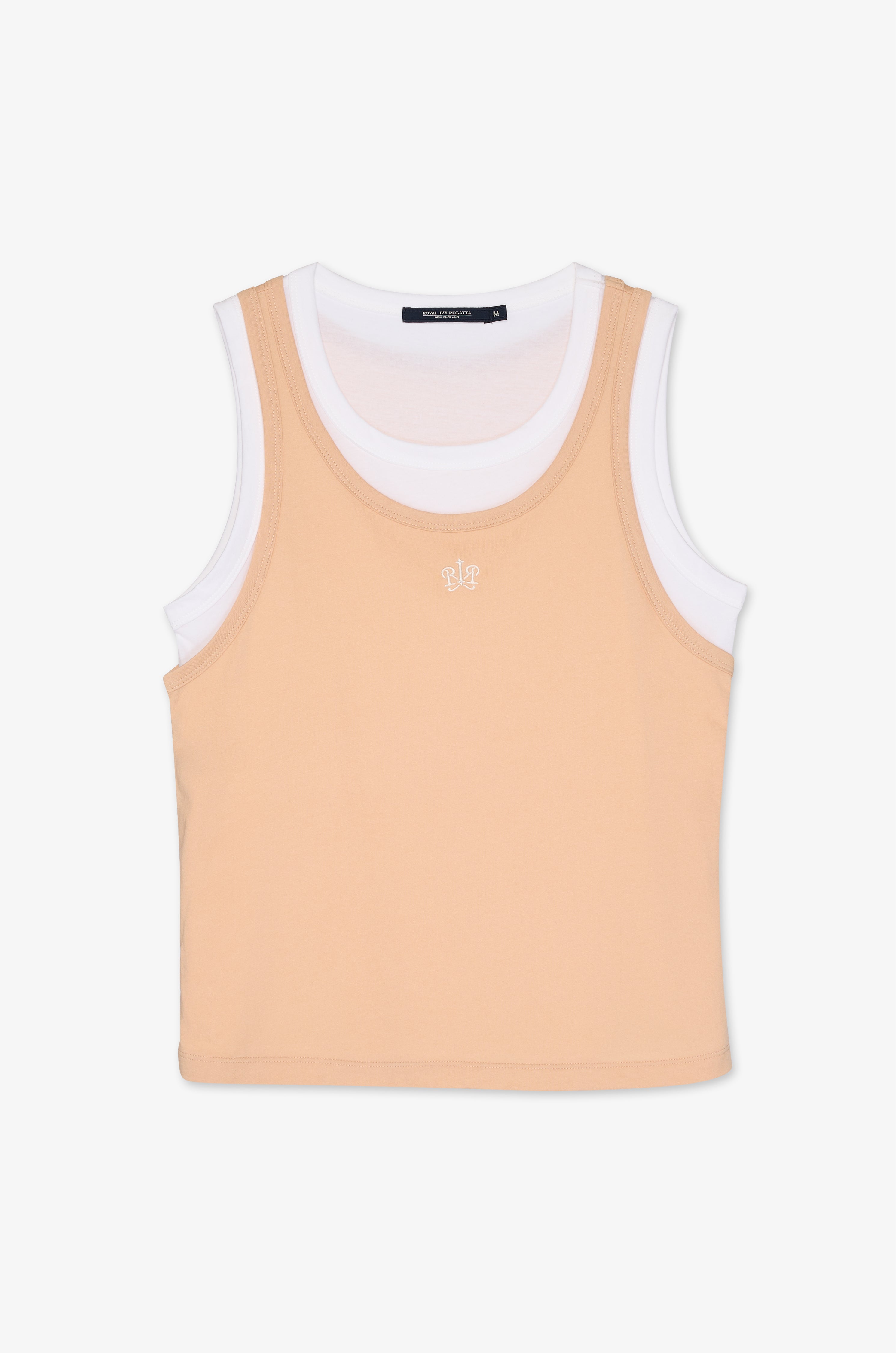 Signature Knit Tank Top Light Beige