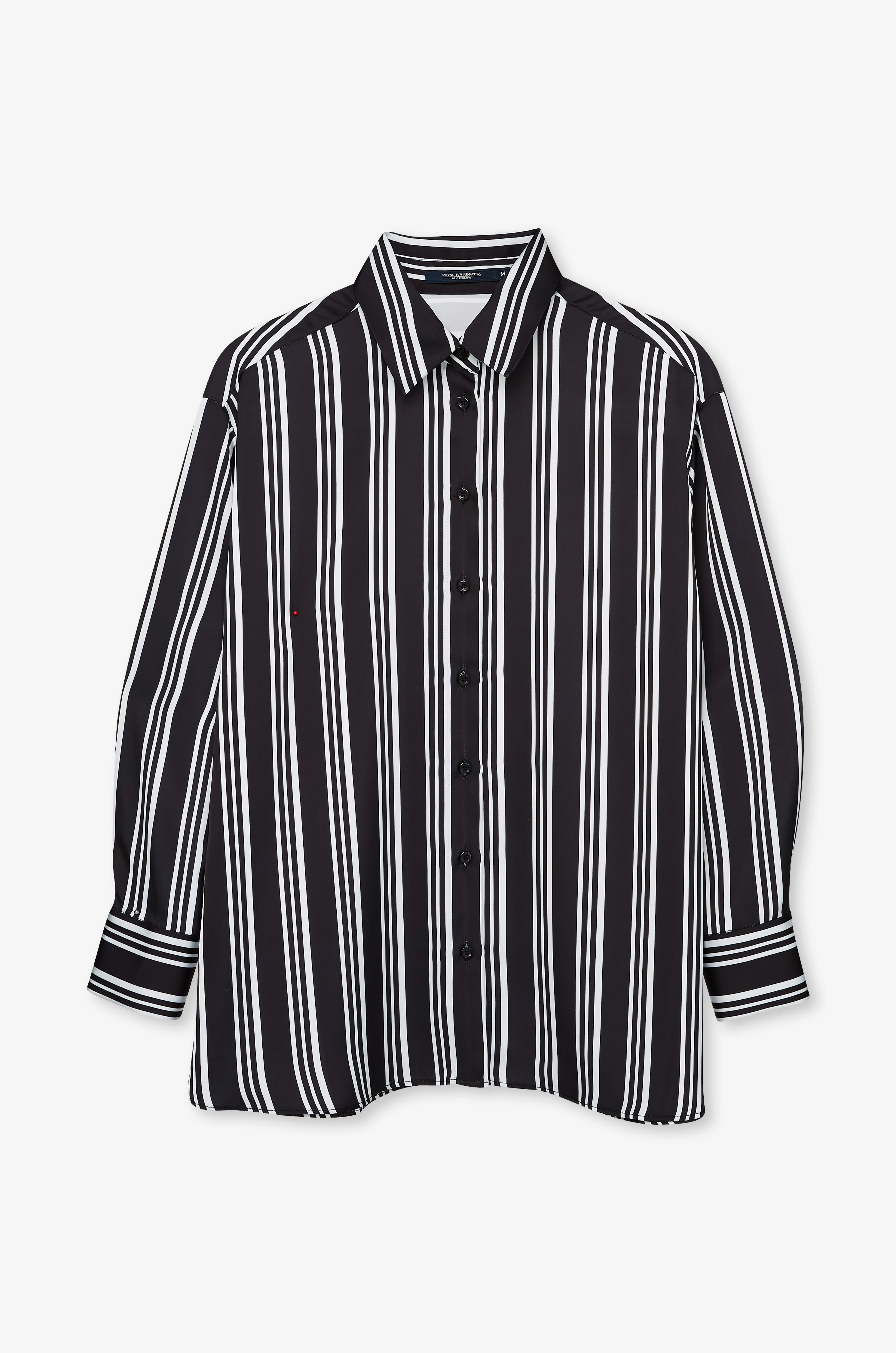 Bold Vertical Stripe Shirt Striped Black