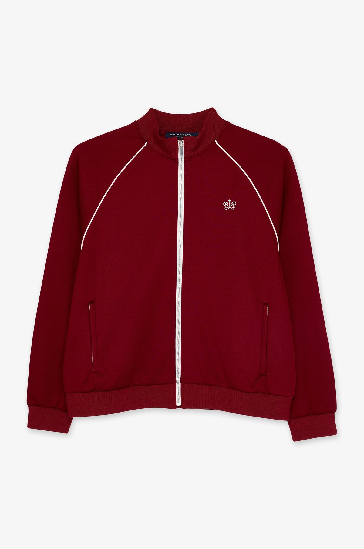 Contrast Piping Zip Front Jacket