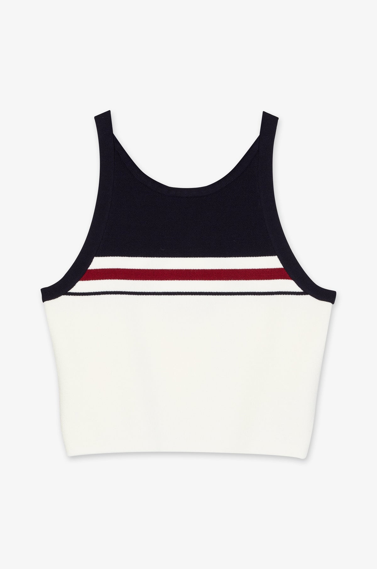 Colour Block Stripe Scoop Neck Tank