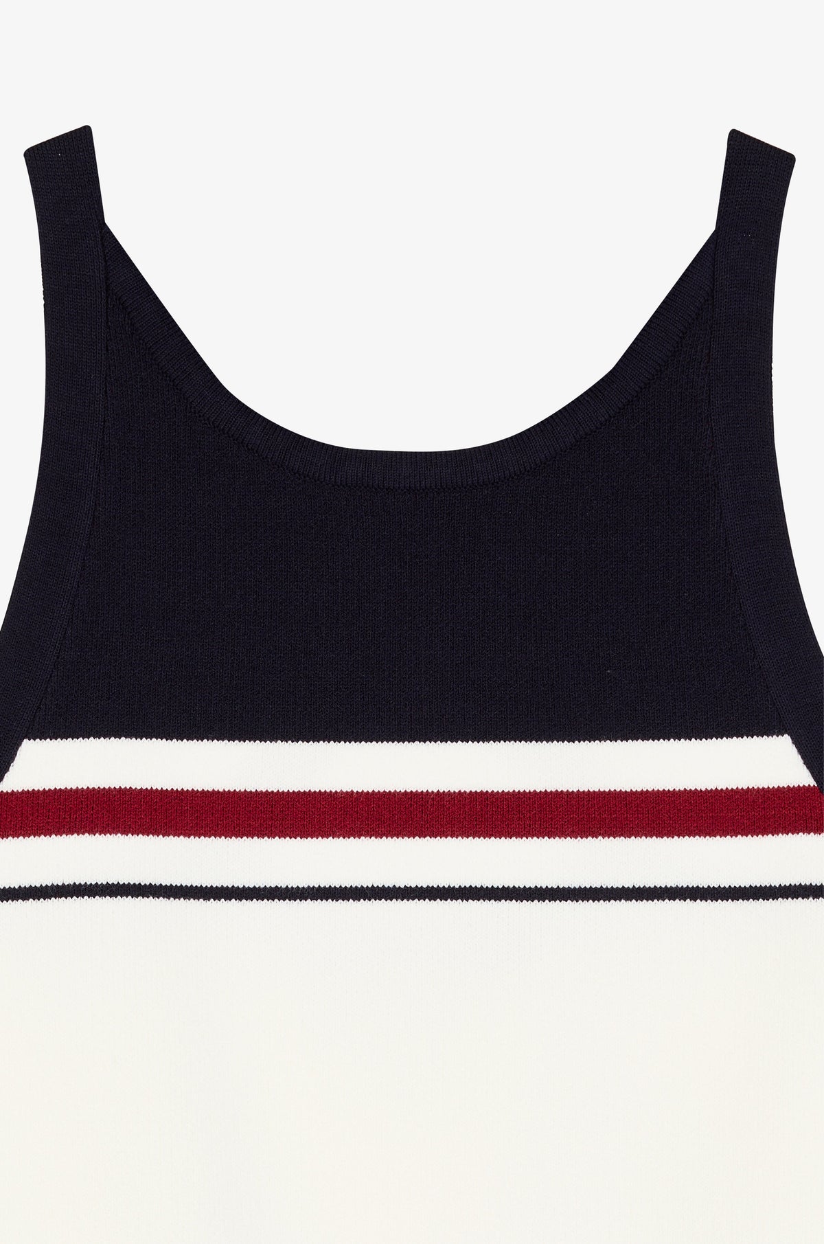 Colour Block Stripe Scoop Neck Tank