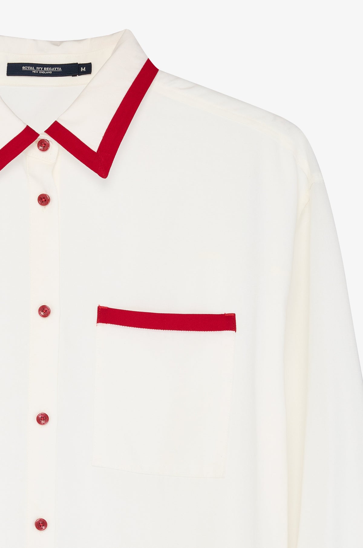 Contrast Edge Long Sleeve Shirt