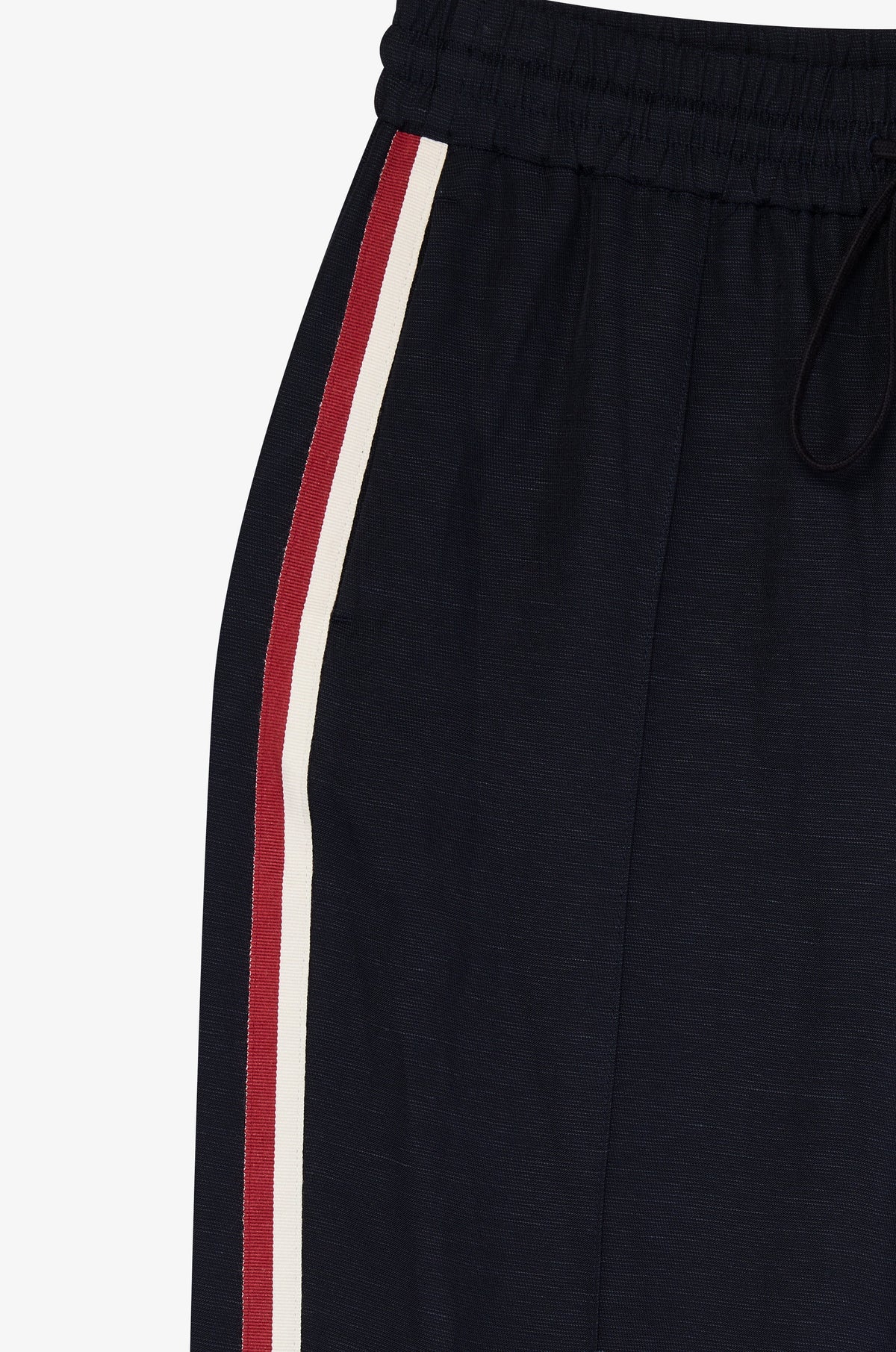 Side Stripe Drawstring Wide Leg Trousers