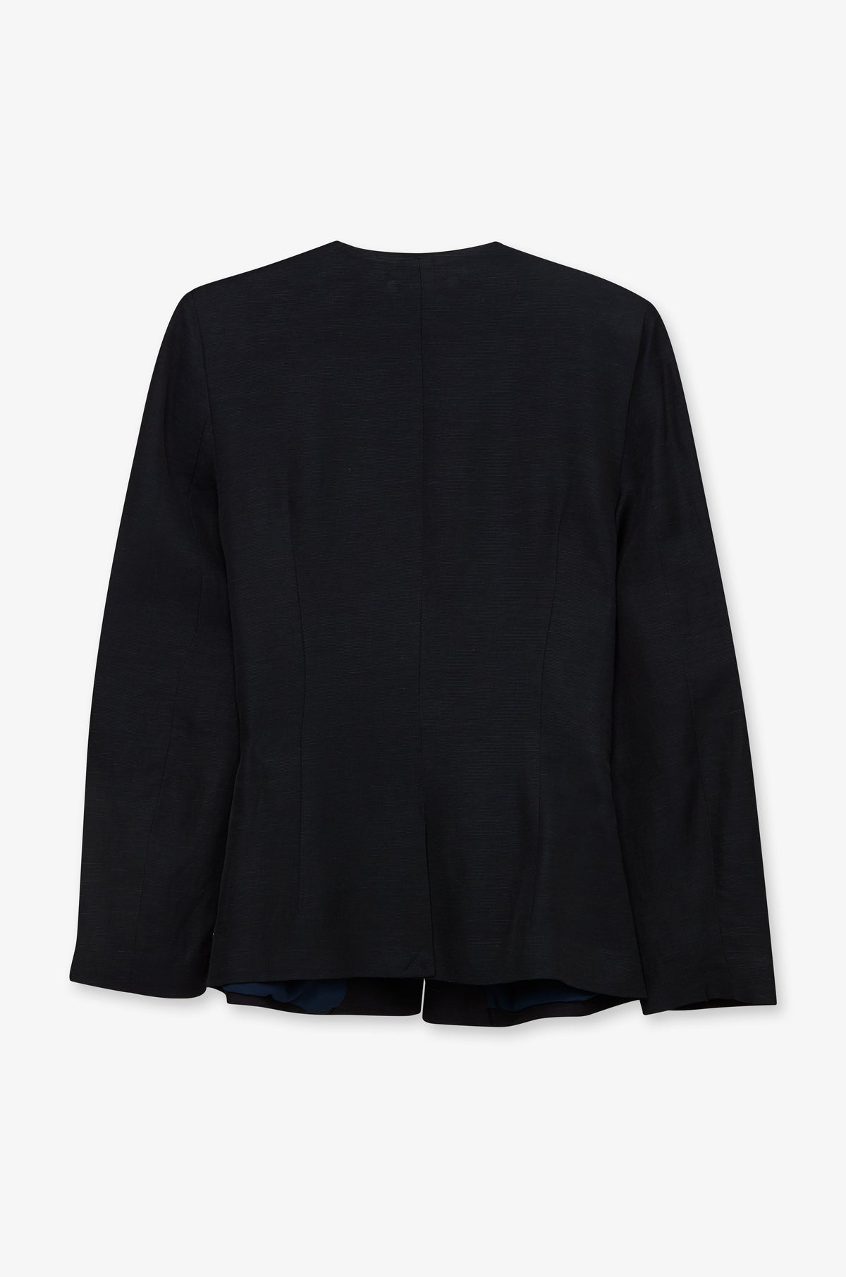 Round Neck Tailored Button Jacket