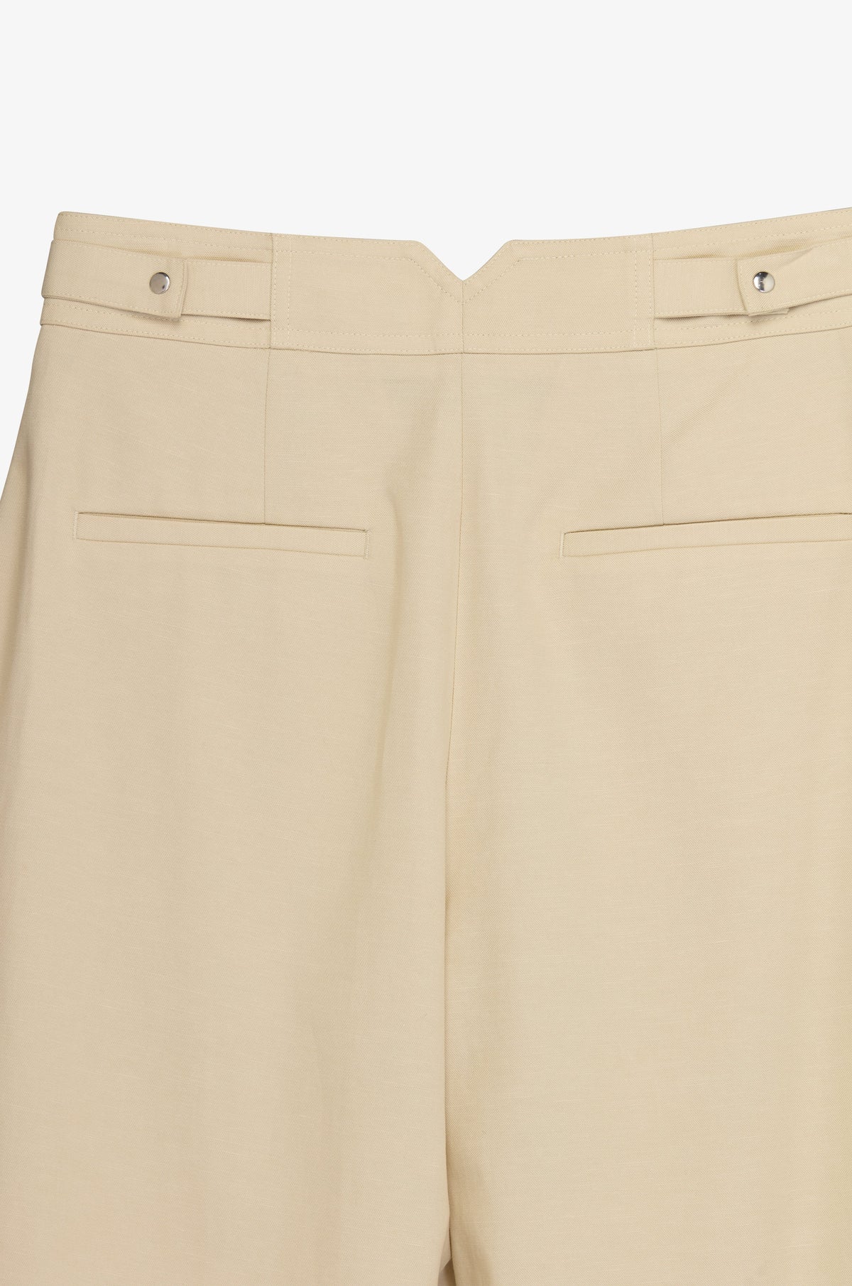 Pleated Front Wide Leg Tailored Trousers