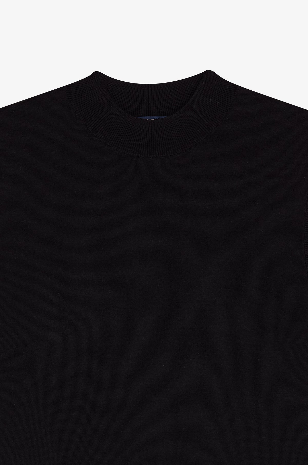 Minimal Crew Neck Cropped Vest