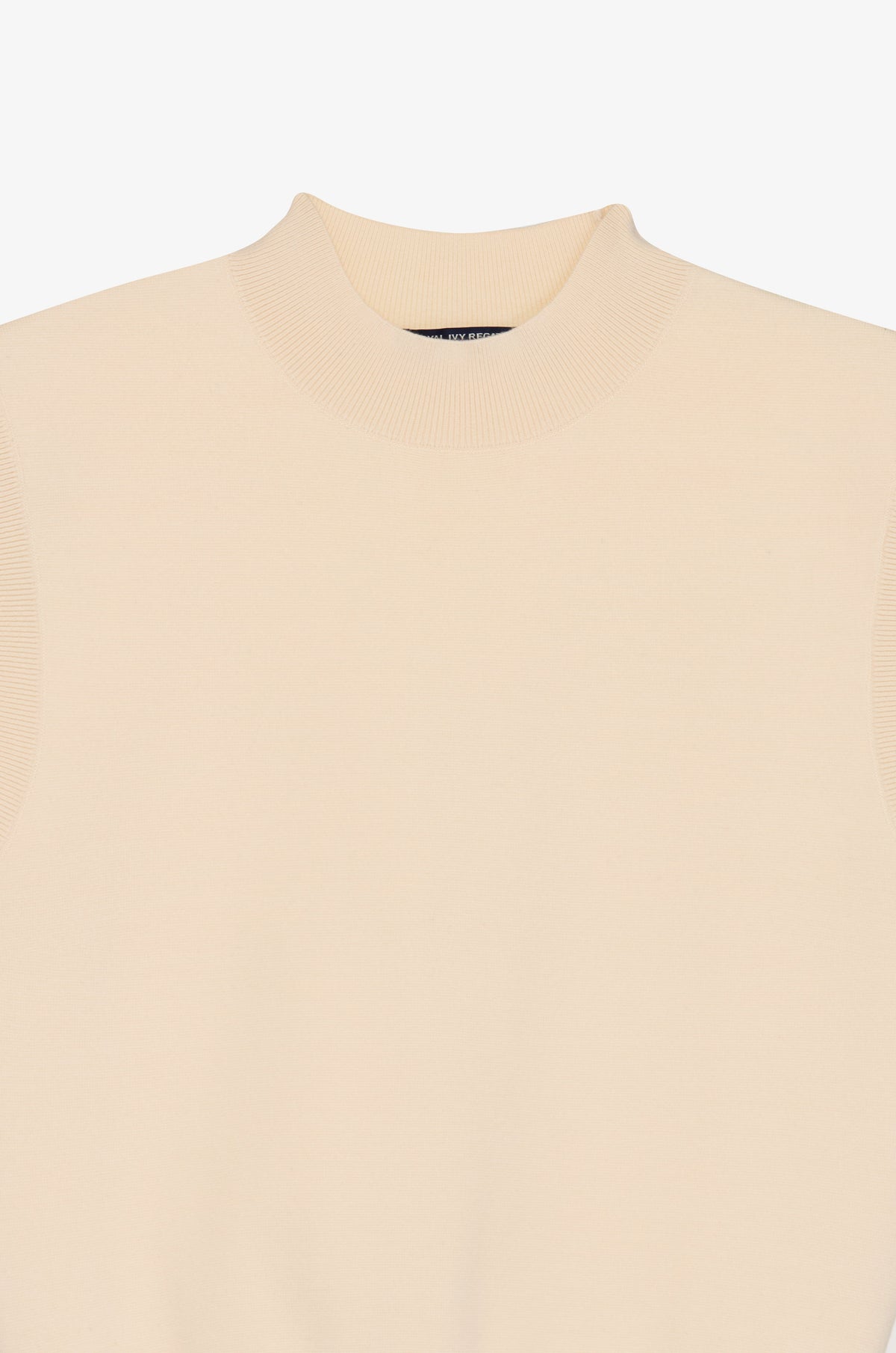 Minimal Crew Neck Cropped Vest
