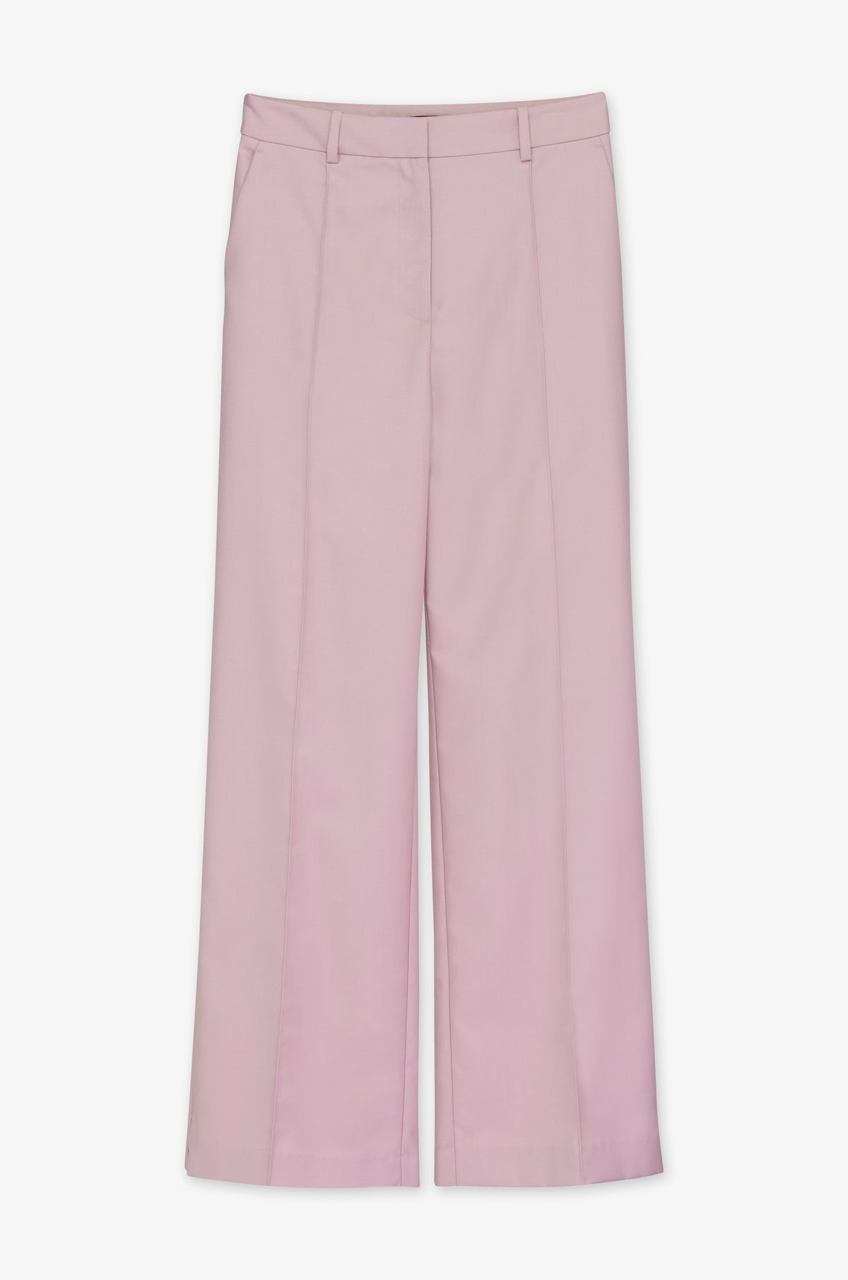 Soft Pleat Wide Leg Tailored Trousers