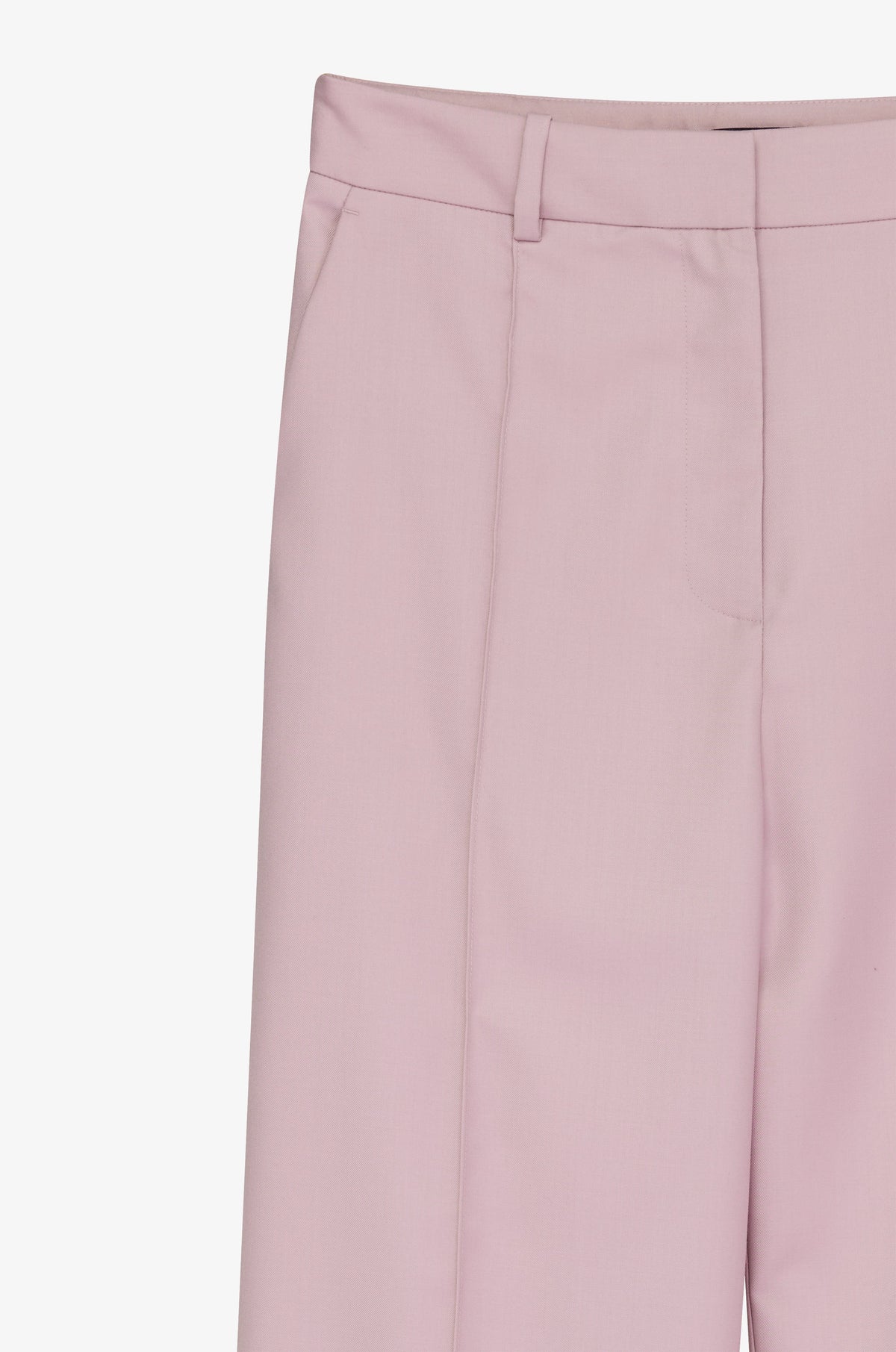 Soft Pleat Wide Leg Tailored Trousers
