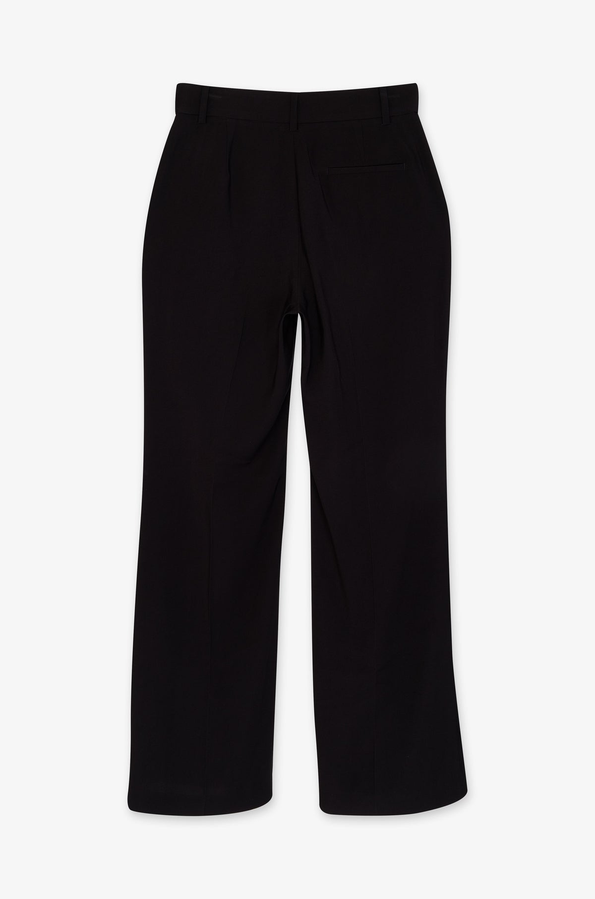 Flared Leg Clean Waist Trousers