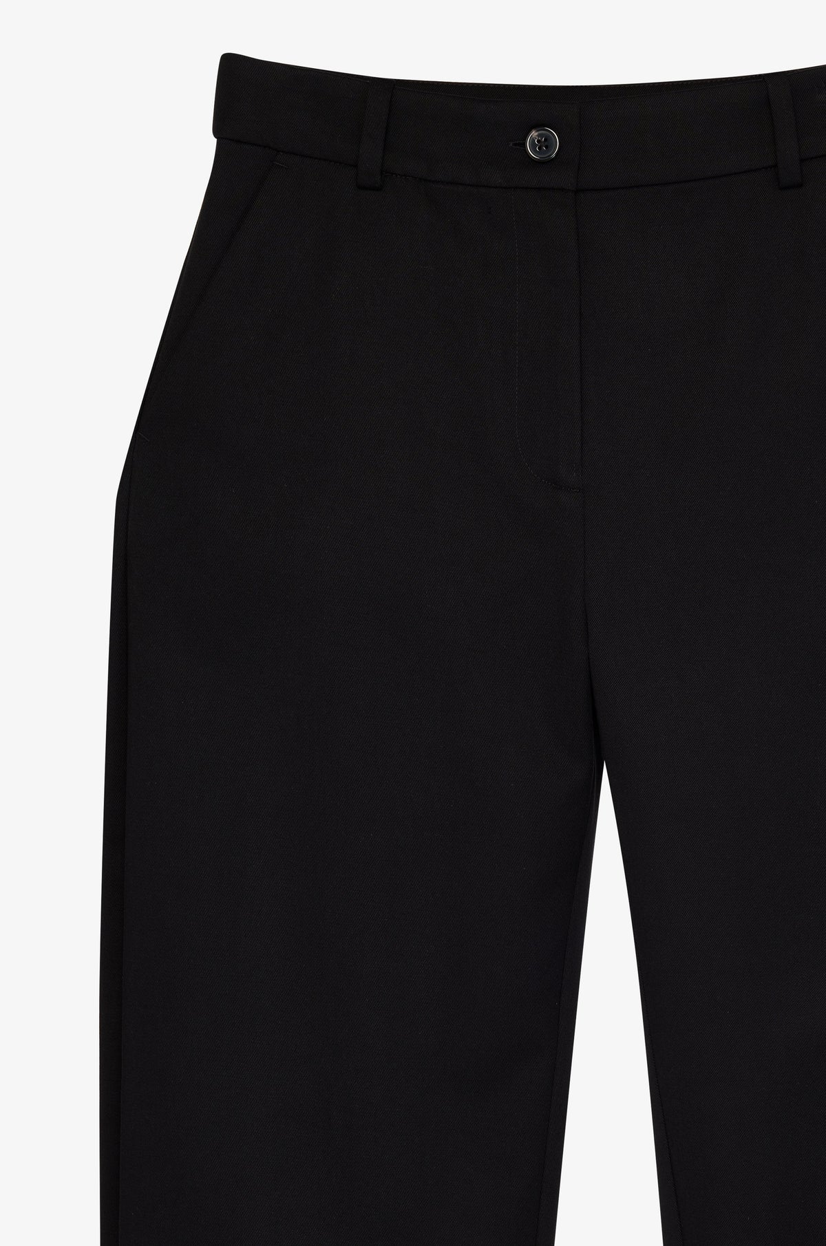 Minimal Straight Leg Tailored Trousers