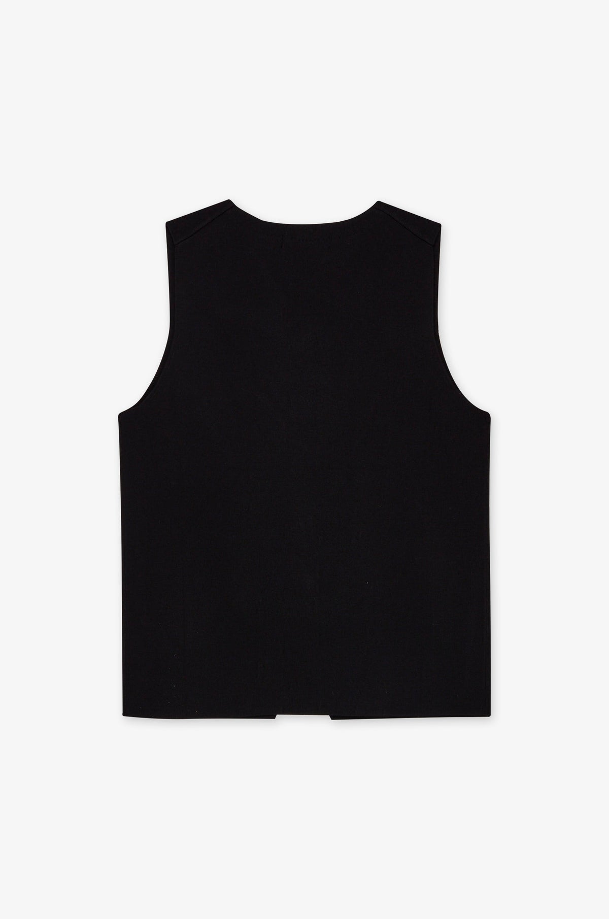 Round Neck Button Front Vest