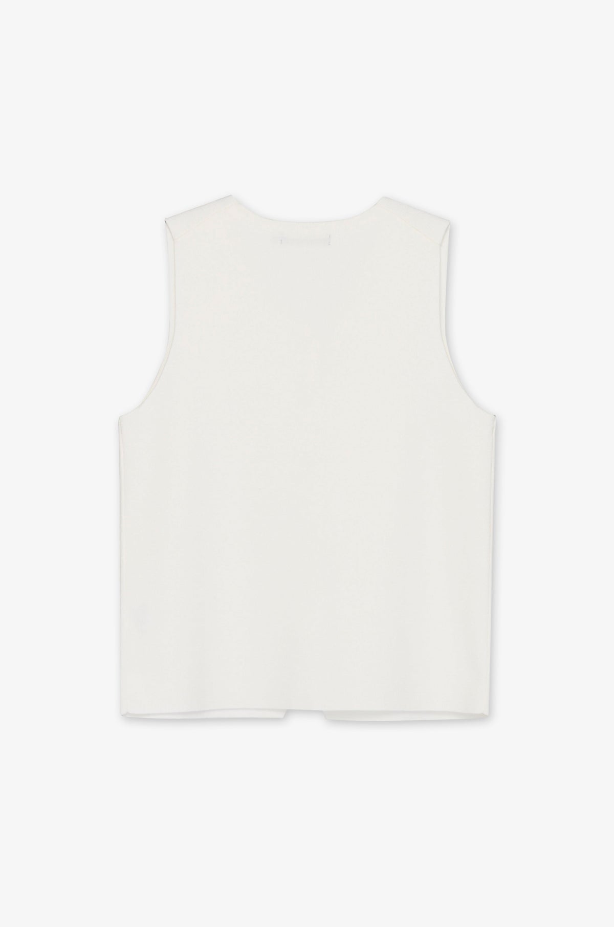 Round Neck Button Front Vest