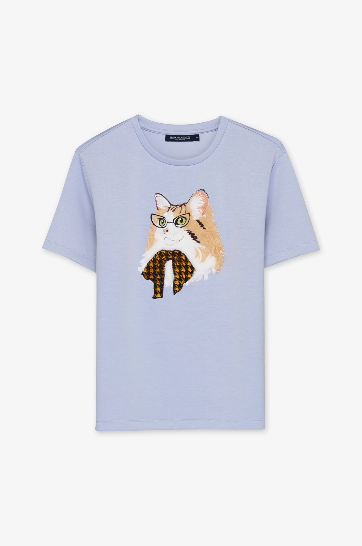 Glasses Cat Graphic Crew T-Shirt