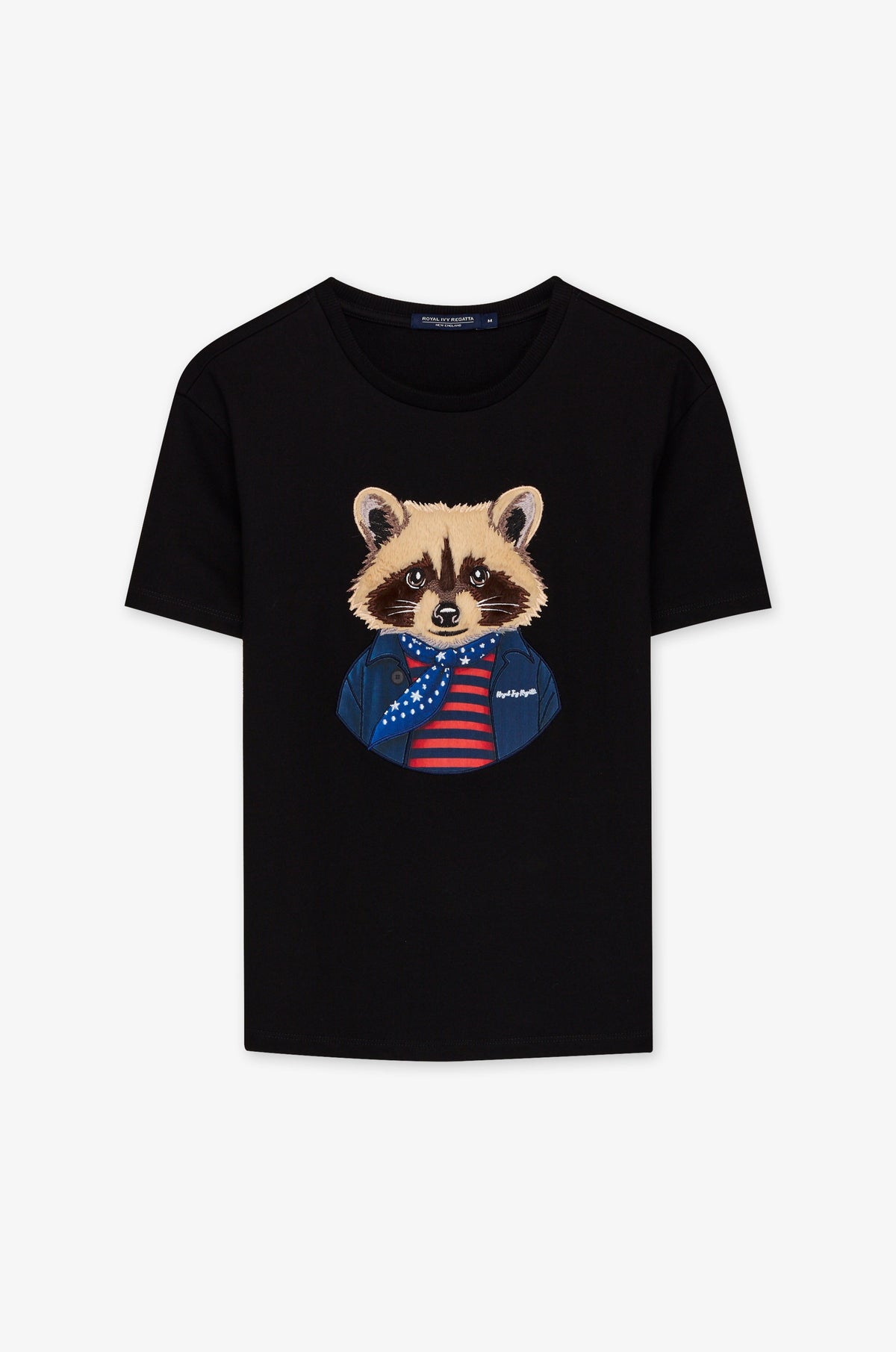 Raccoon Portrait Crew Neck T-Shirt