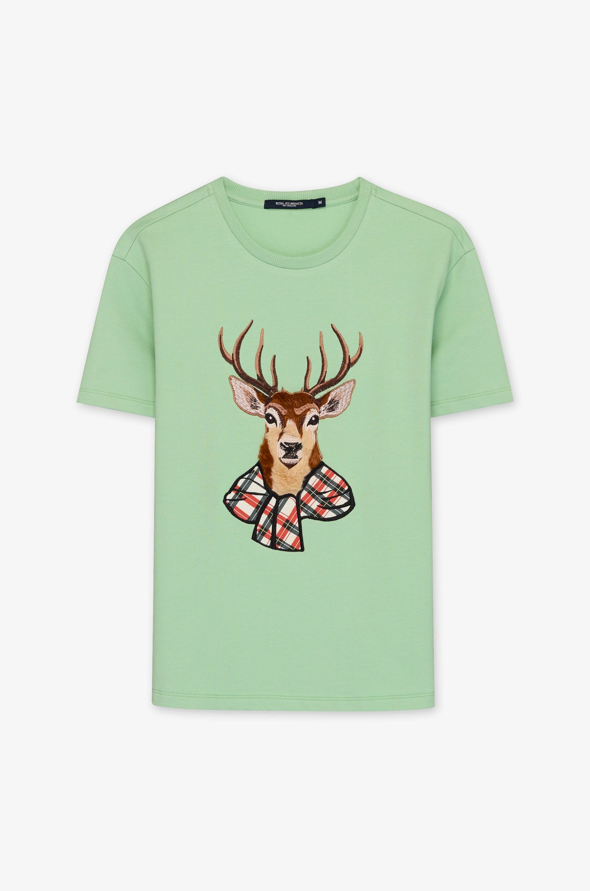 Deer Portrait Crew Neck T-Shirt