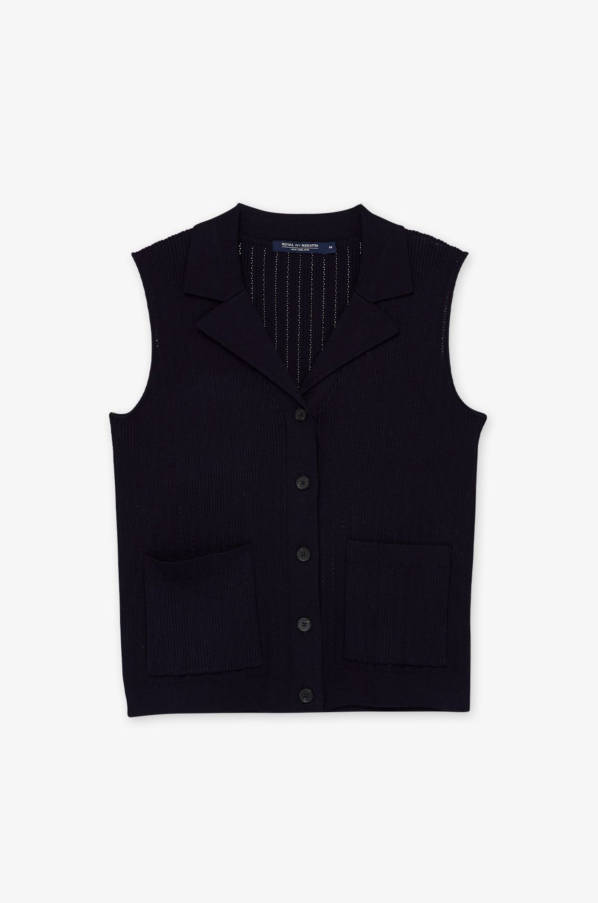 V Neck Button Front Vest